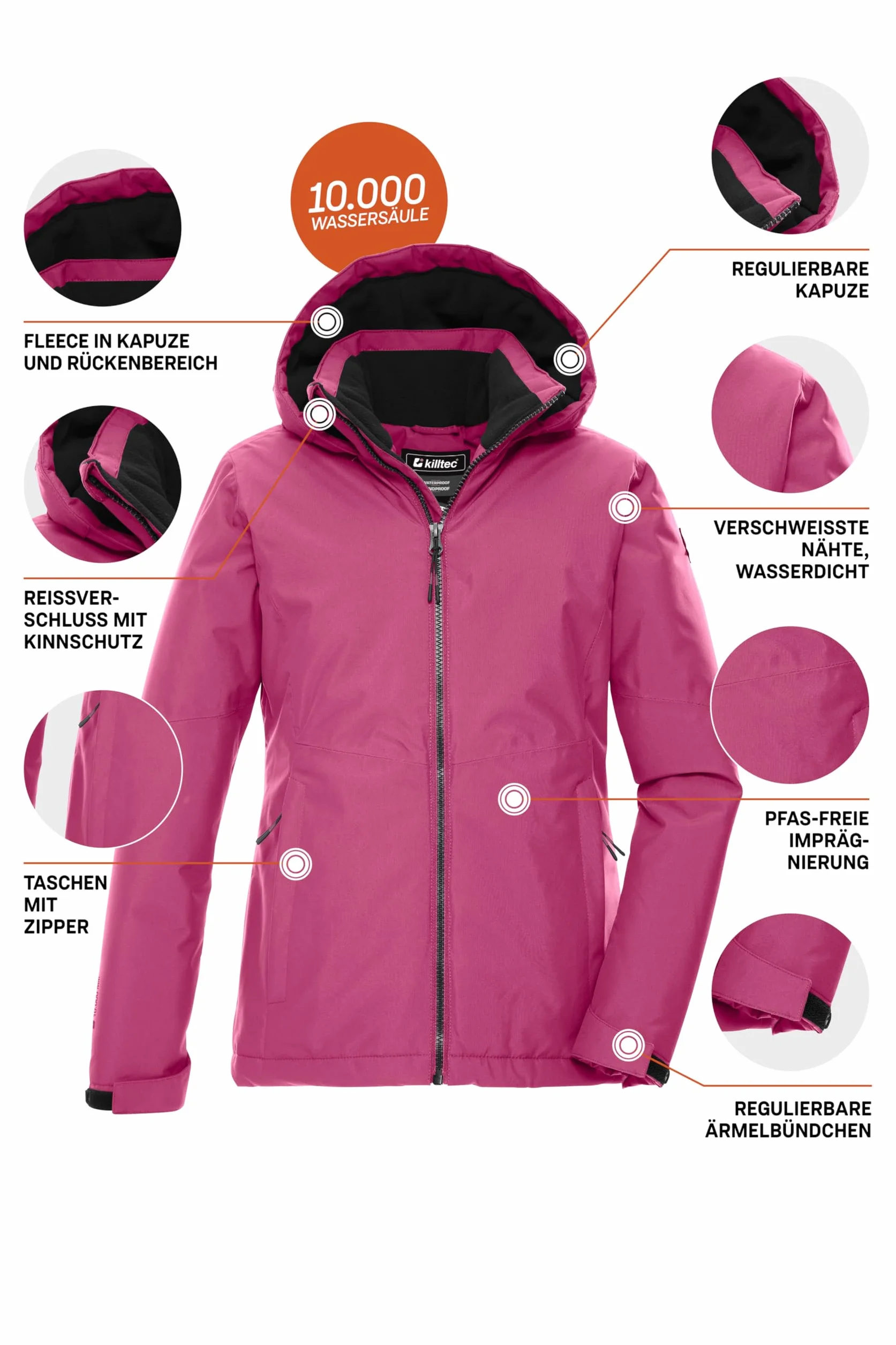 Killtec Kids Chaqueta funcional con capucha Niñas