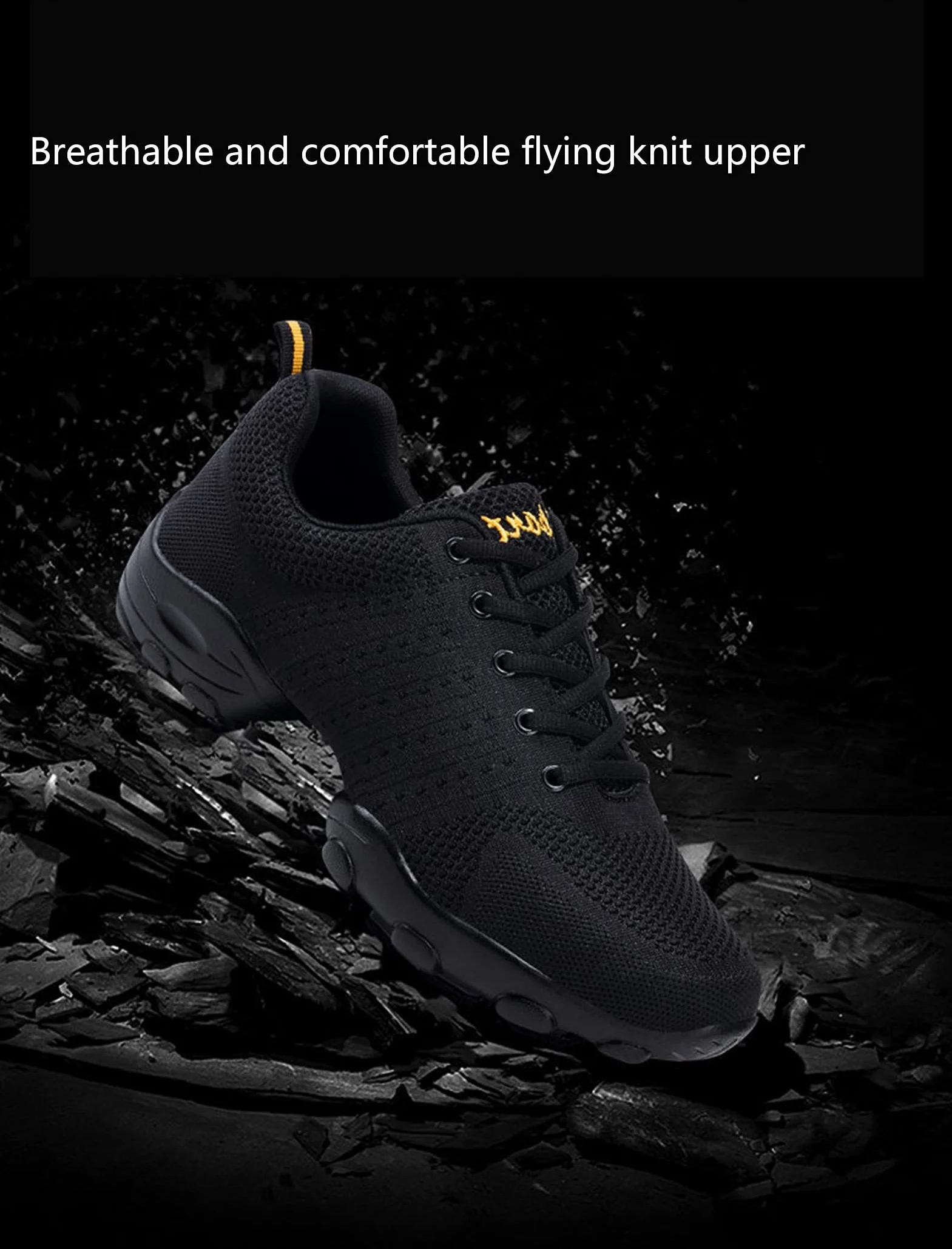Zapatos De Baile para Hombres, Suave Malla Tejido, Cuatro Temporadas, 40 Negro