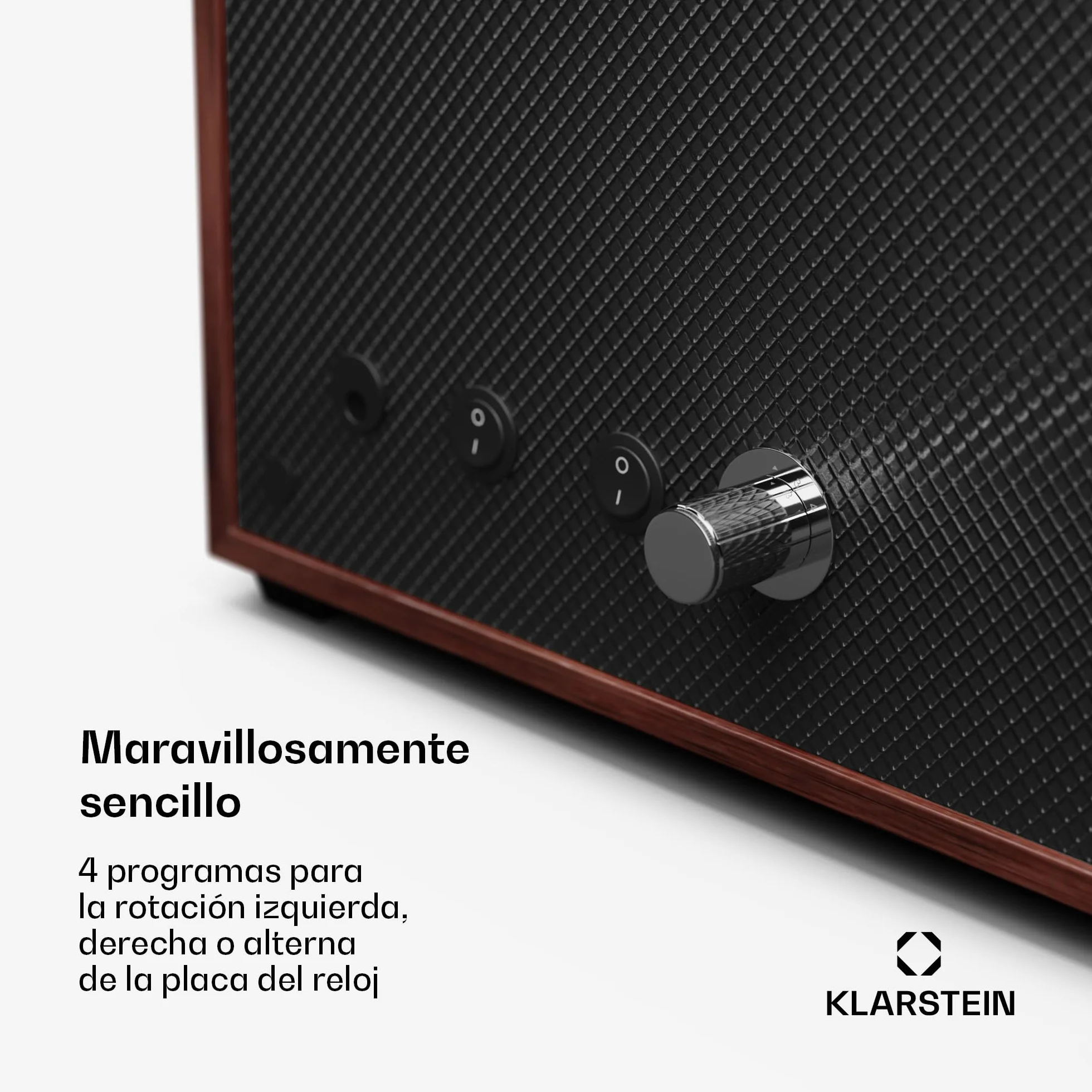 Klarstein Enrollador Automático para Relojes con Puerta Acrílica LED Azul 4 Ajustes TPD