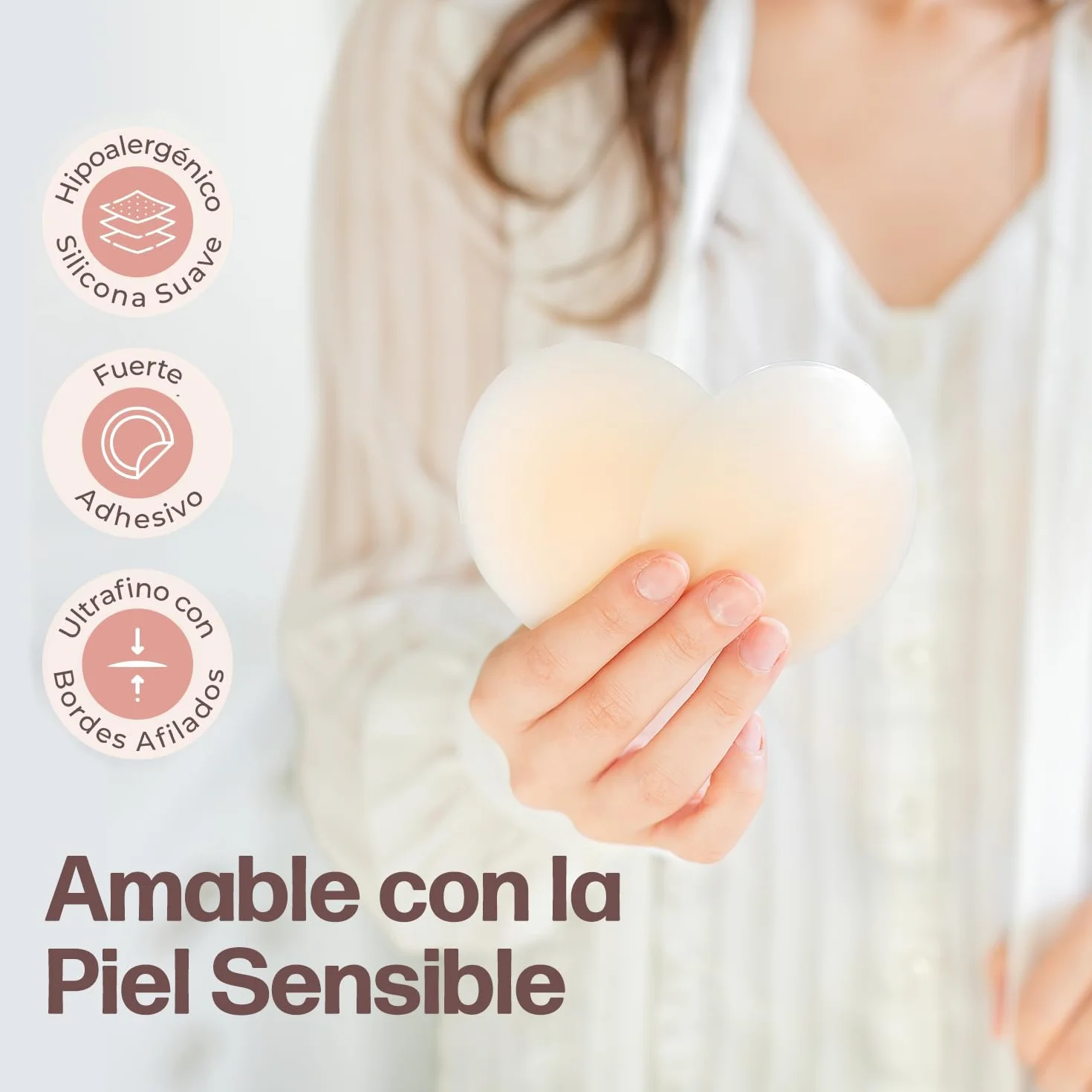 Go Nipless Cubrepezones Invisibles Protectores De Pezones Adhesivos Silicona Reutilizables