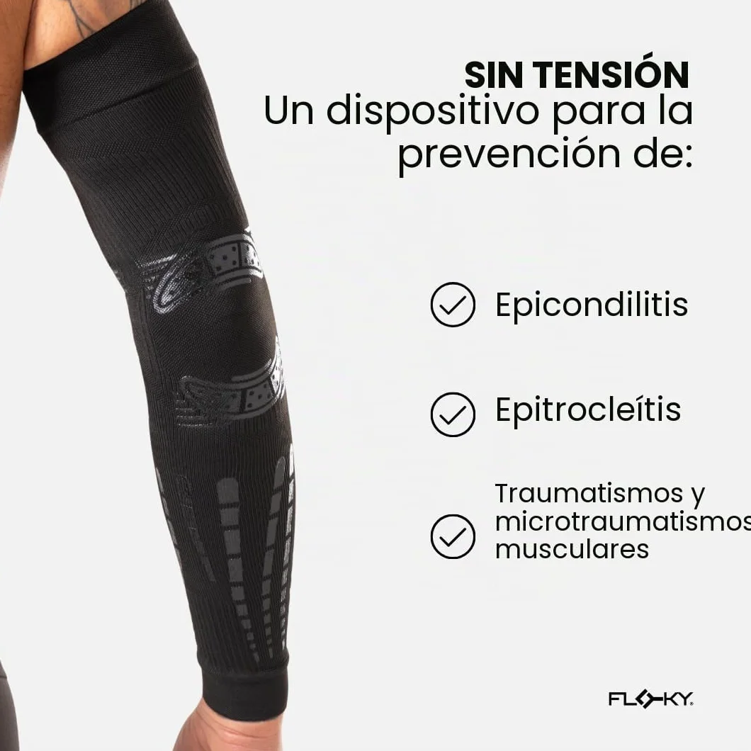 FLOKY Manguito No Strain Evolution Multideporte Compresión Negro XXL