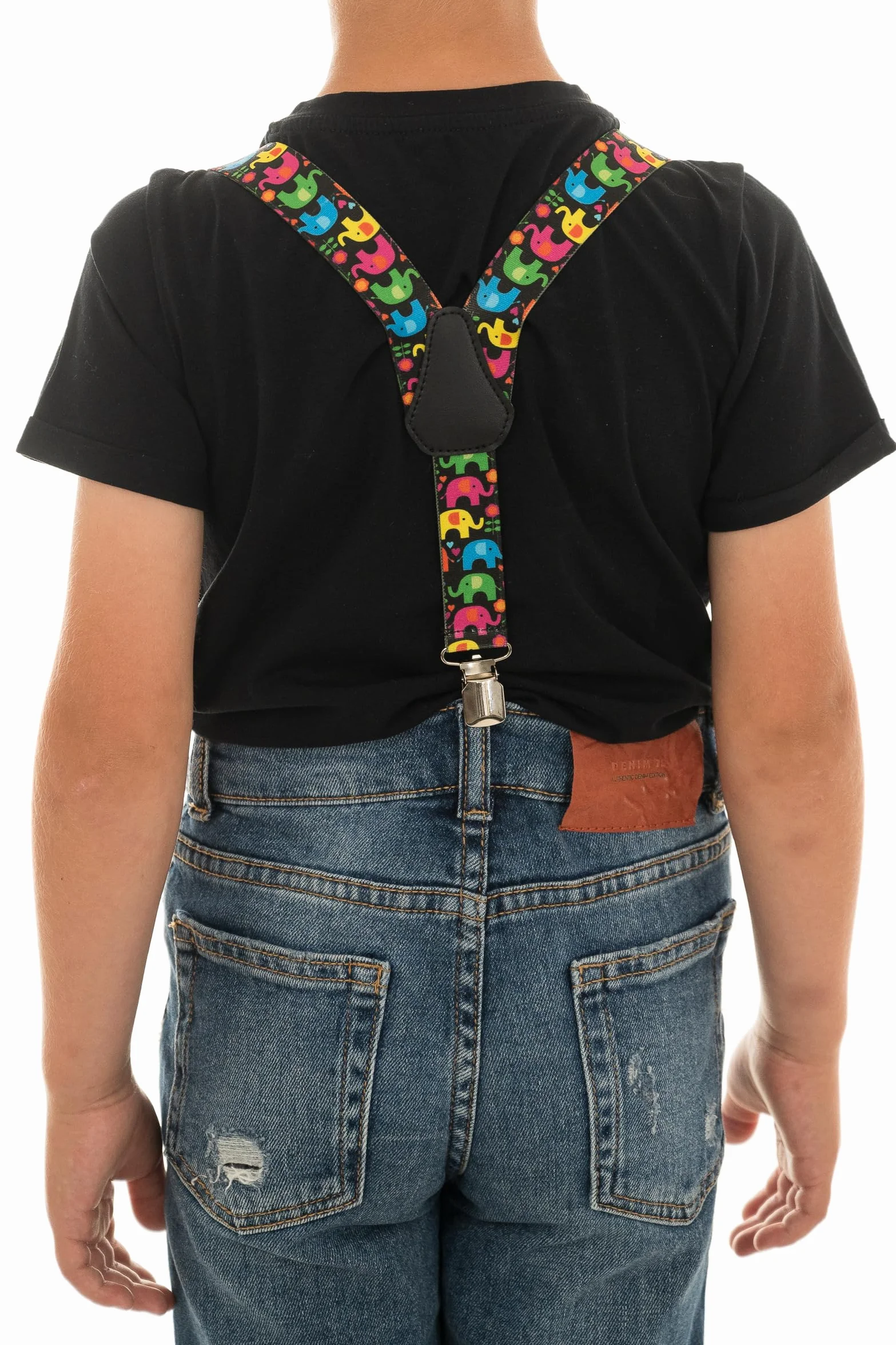 Tirantes de Tela Elastizada Infantiles Unisex Forma Y Camión Bomberos 1-5 Años 2.5cm