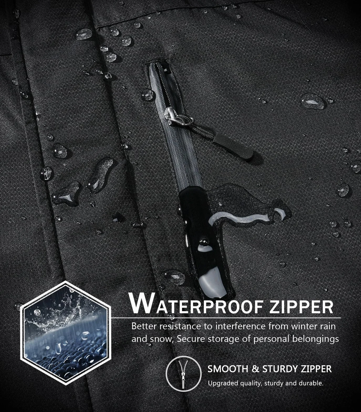 SPOSULEI Chaquetas de esquí para hombre con Hood impermeable forro polar a prueba de viento múltiples bolsillos