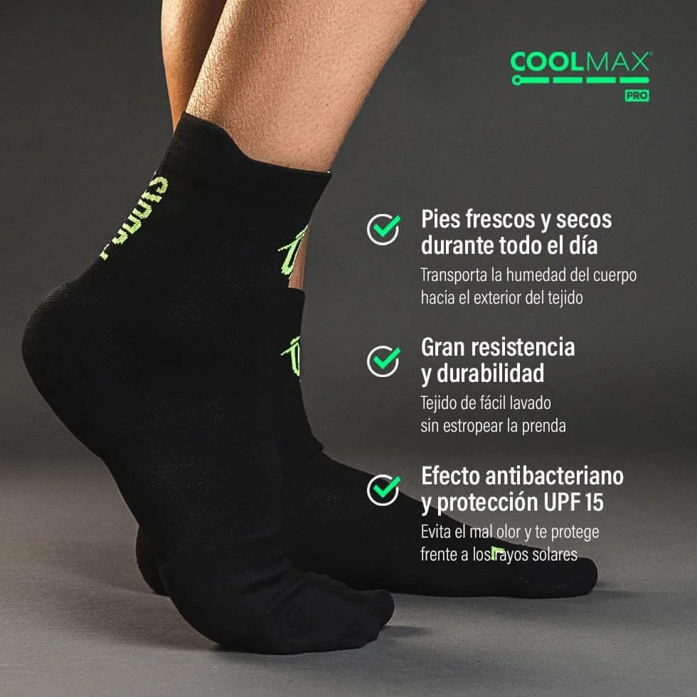 Calcetines Running PRO Hombre Mujer Compresión Deportiva Almohadillado Alivia Fascitis Plantar Padel Crossfit