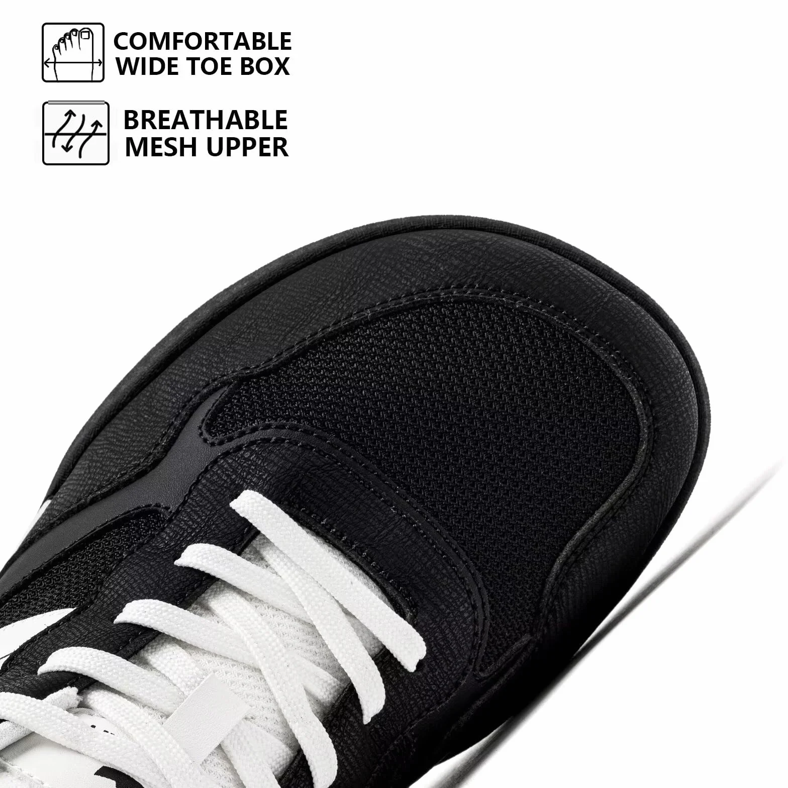 HOBIBEAR Zapatos Barefoot Unisex Caja de Dedos Ancha Sneakers Casuales Ligeros