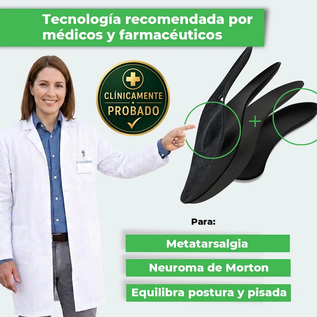 Plantillas Metatarsalgia SMOU Meta Premium con Almohadilla Metatarsal y Soporte Arco para Neuroma de Morton y Pies Planos