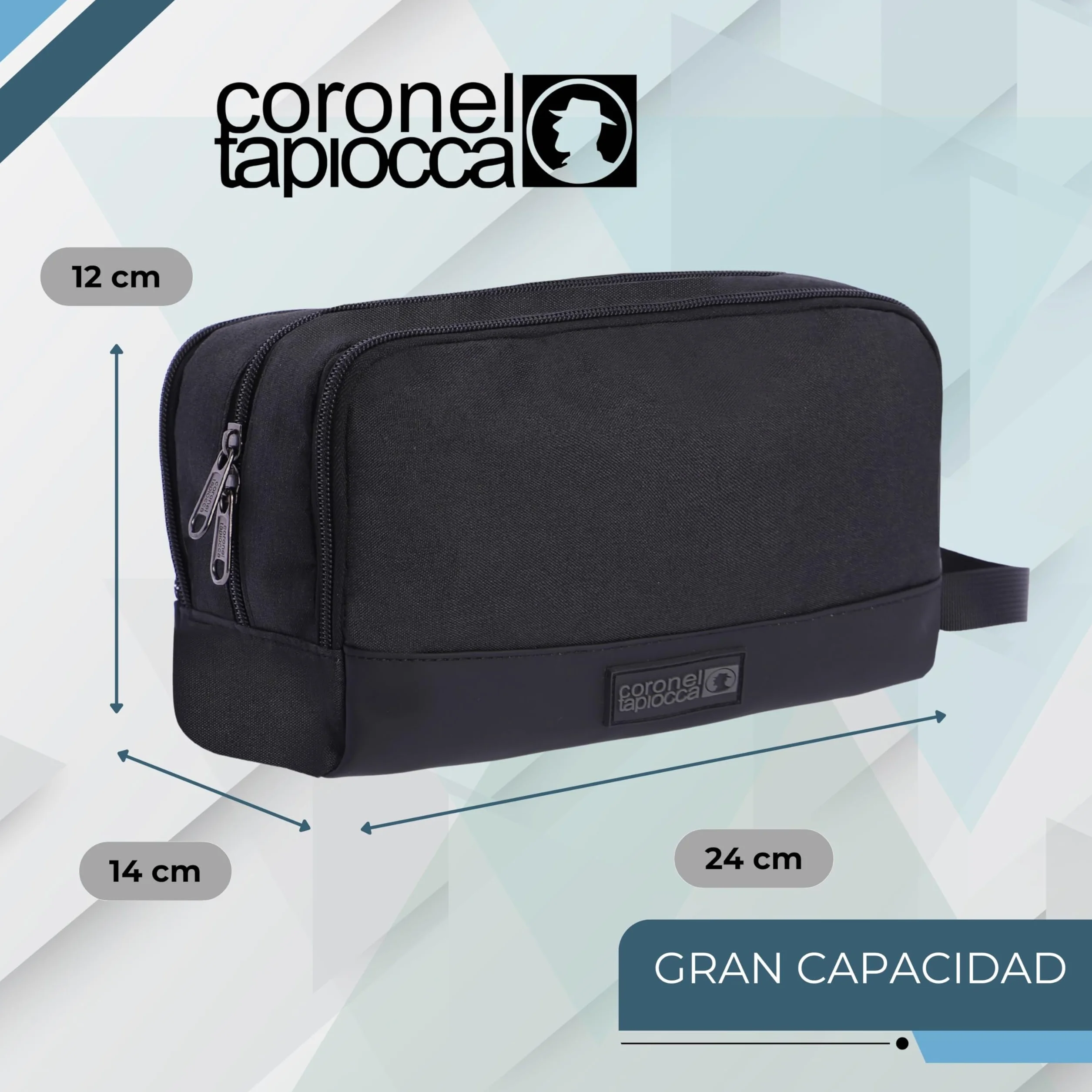 Coronel Tapiocca Neceser Viaje Hombre Bolsa Aseo compacta 3 Compartimentos