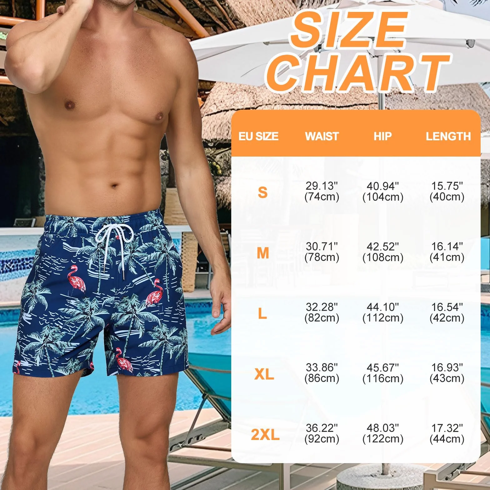 Bañador Hombre Secado Rapido Respirable Traje de Baño Estampado Ligero Boxer con Cremallera para Natacion Playa Surf