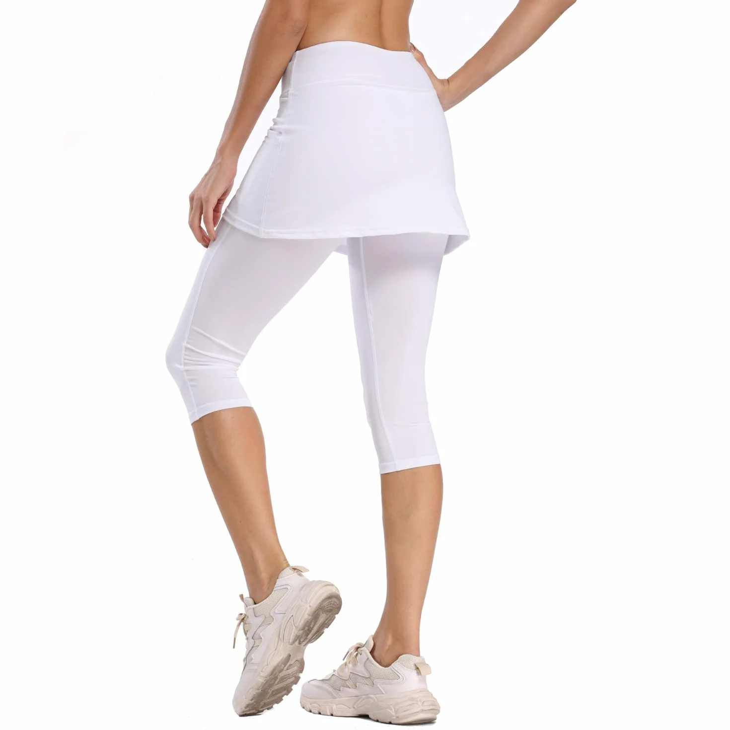 Ibeauti Leggings capri UPF 50+ falda yoga golf tenis correr entrenar