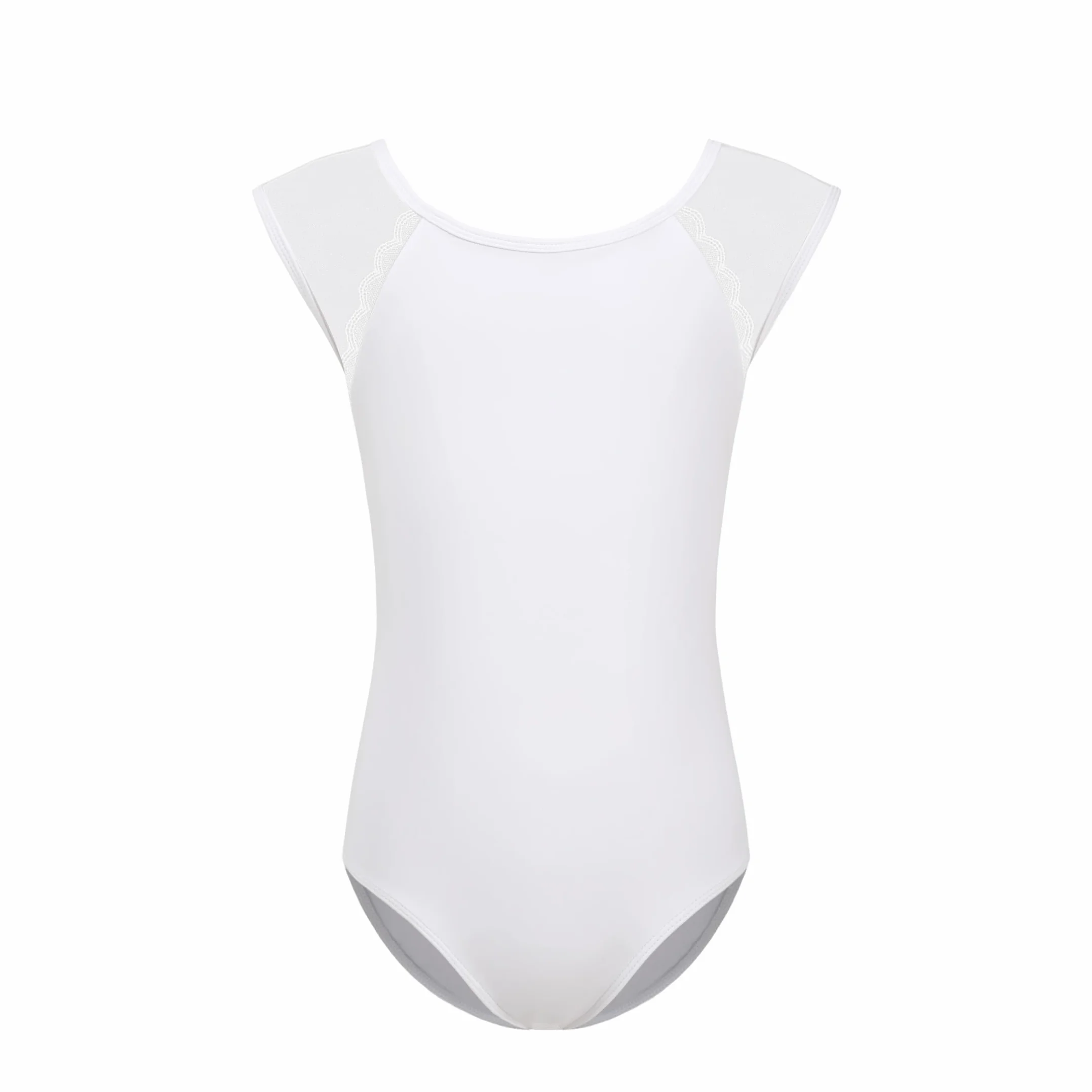 HIPPOSEUS Maillot de Danza para Niña Patchwork de Malla Leotardo de Ballet