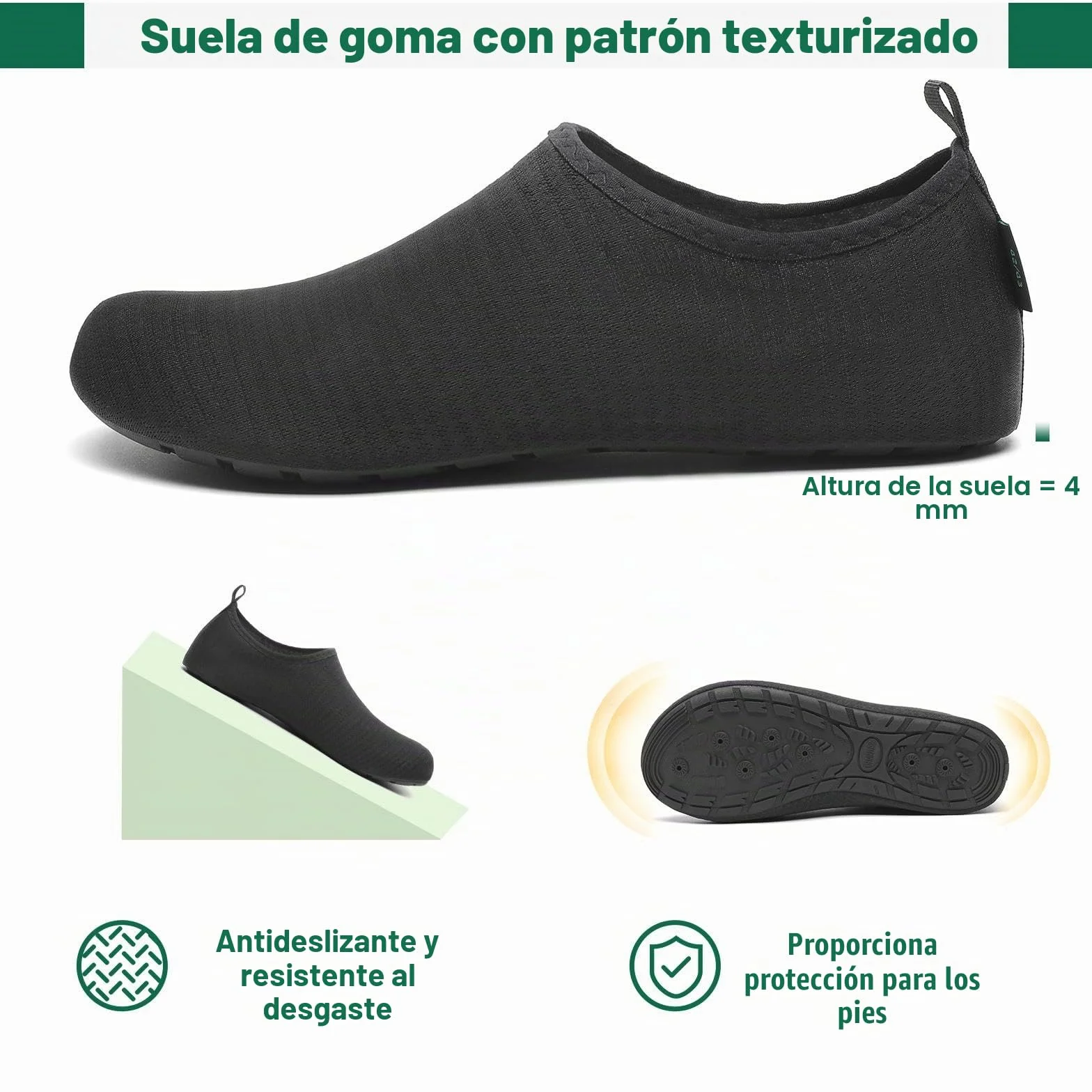 Saguaro Escarpines Secado Rápido 7 Agujeros de Drenaje Hombre Mujer Gr.36-47