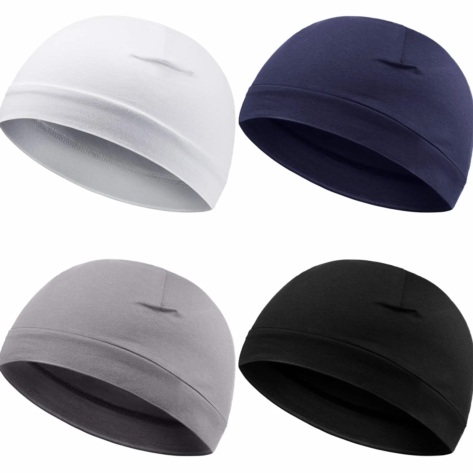 Syhood 4 Gorros de Dormir de Algodón Calavera