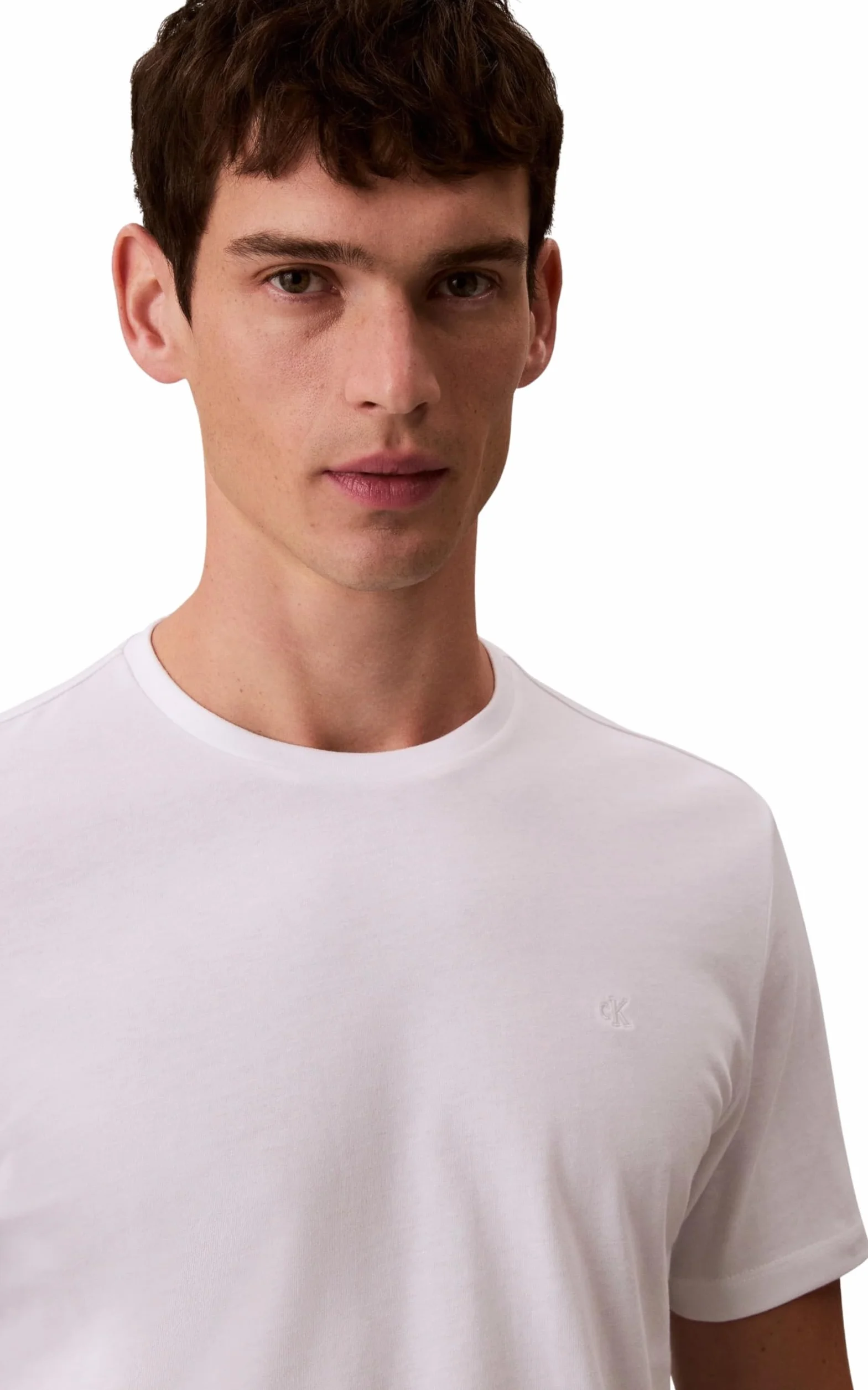Calvin Klein Classic Monogram Camiseta Manga Corta Hombre Cuello Redondo