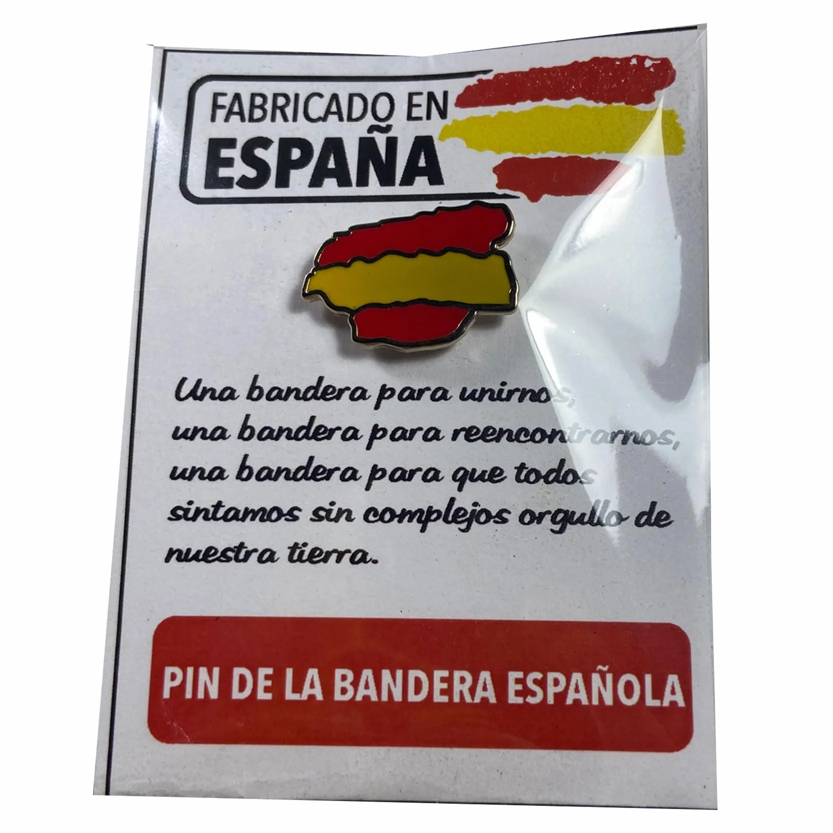 Pin bandera España trazos® 20x13mm diseño registrado