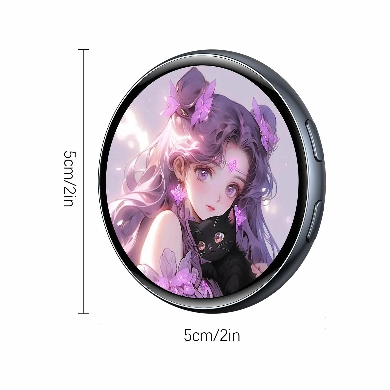 Pantalla Táctil HD Recargable Ponible Dinámica Inteligente Para Anime Adultos Niños Convención Cómic ACG Festival