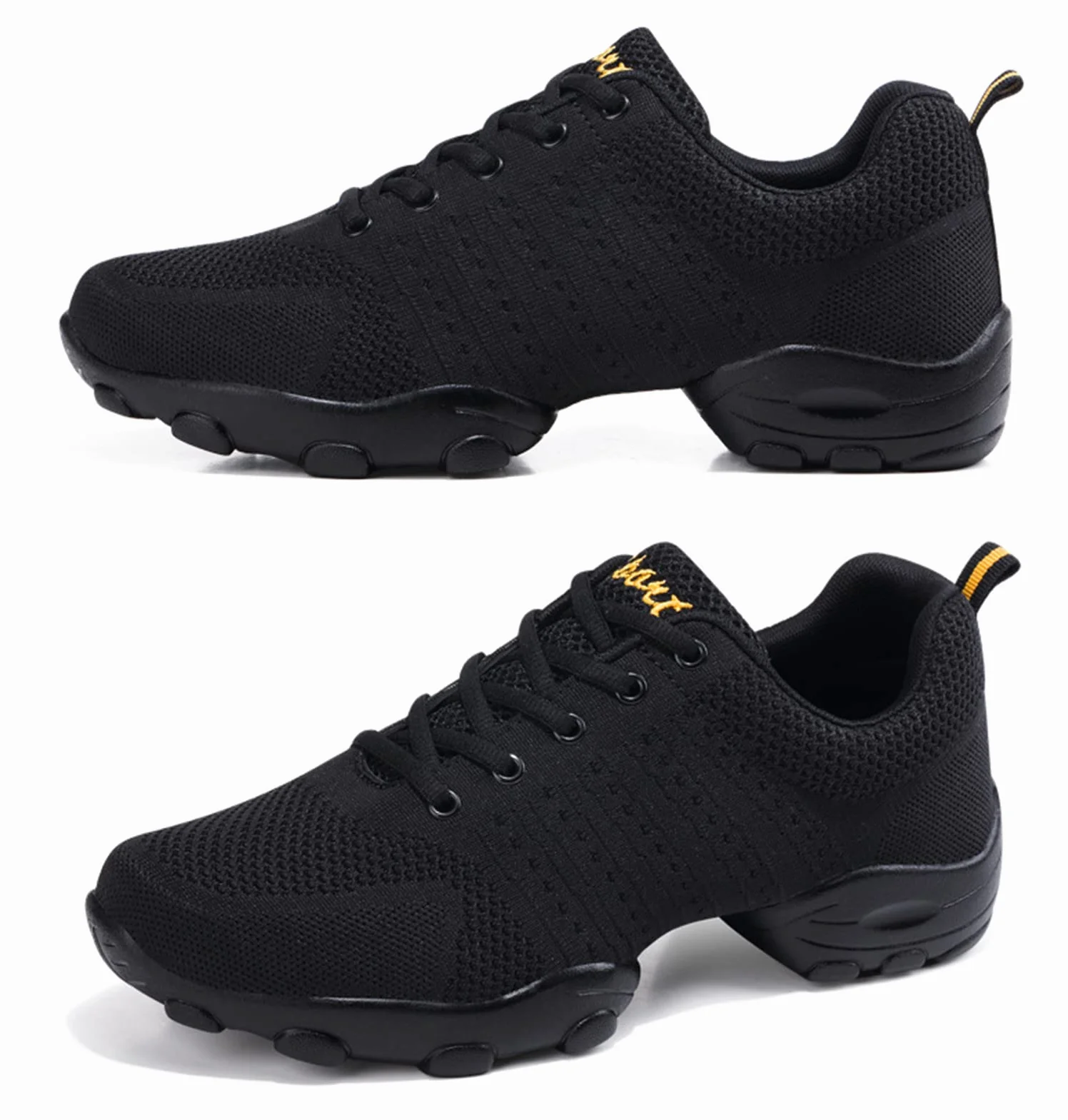 Zapatos De Baile para Hombres, Malla Suave, Fitness, 42 EU, Negro
