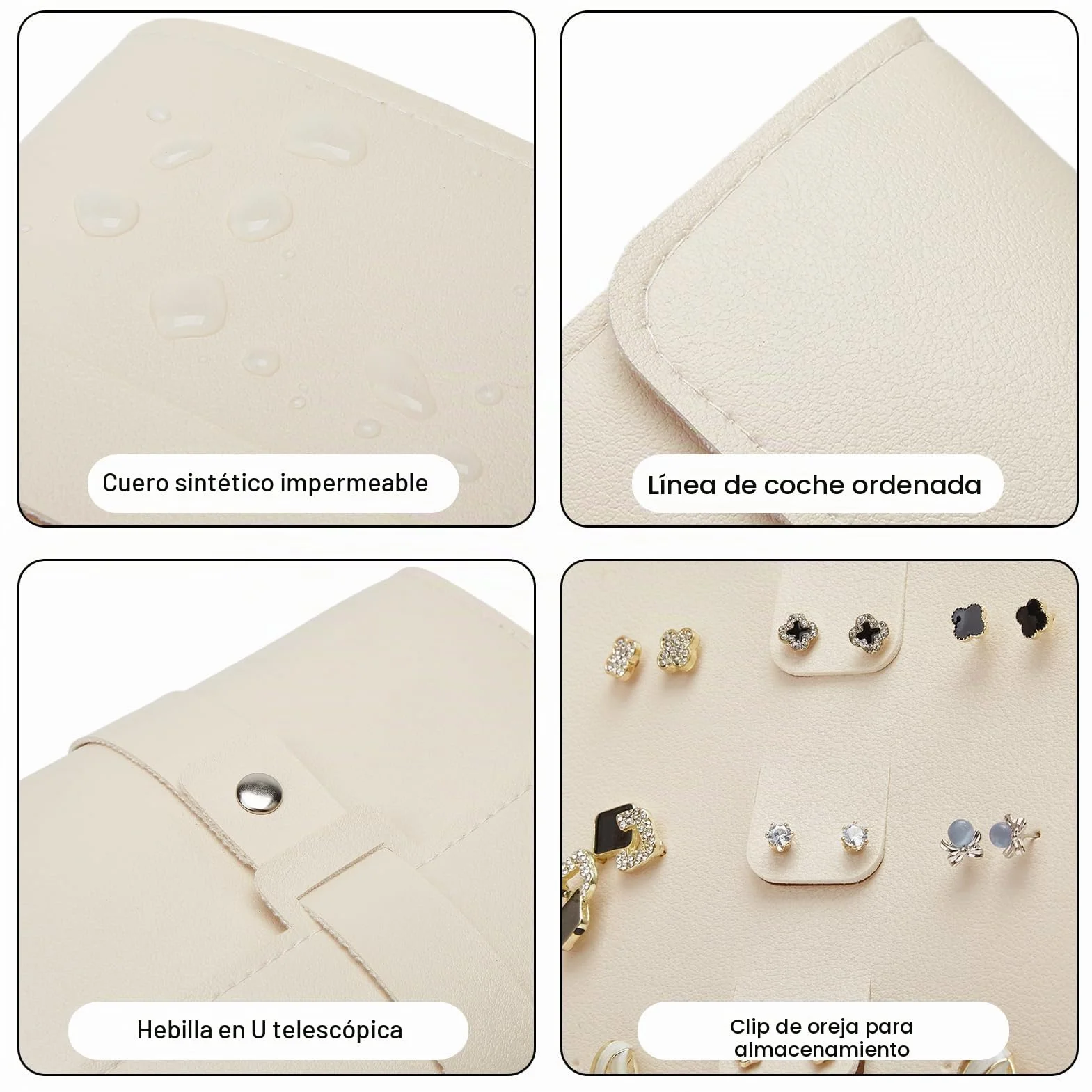 ZHIERNA Pendientes para guardar joyas y objetos pequeños, prácticos para niñas y mujeres