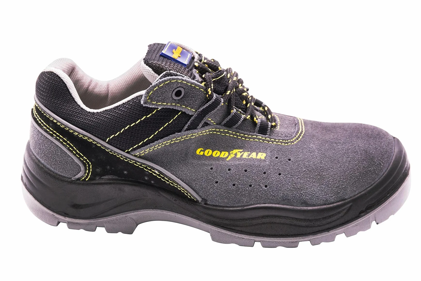 Goodyear Calzado de Seguridad Piel Serraje Gris Talla 36 Forro Antibacteriano Plantilla Extraíble