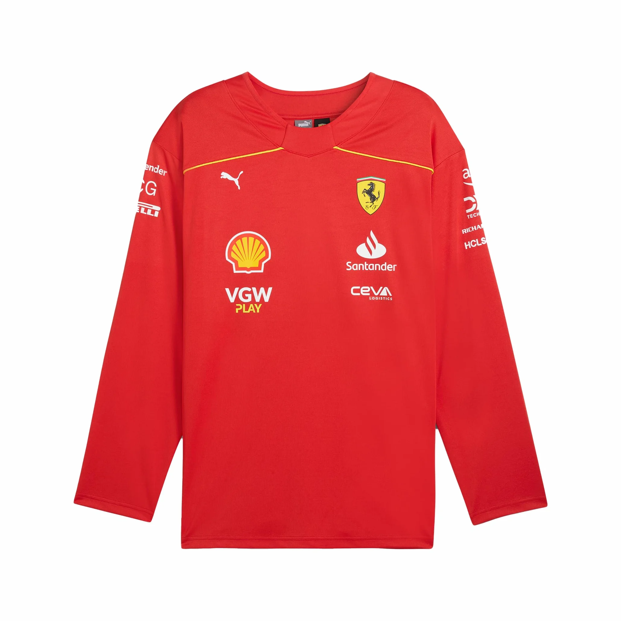 PUMA Scuderia Ferrari Camiseta de Hockey Charles Leclerc Rojo Hombre