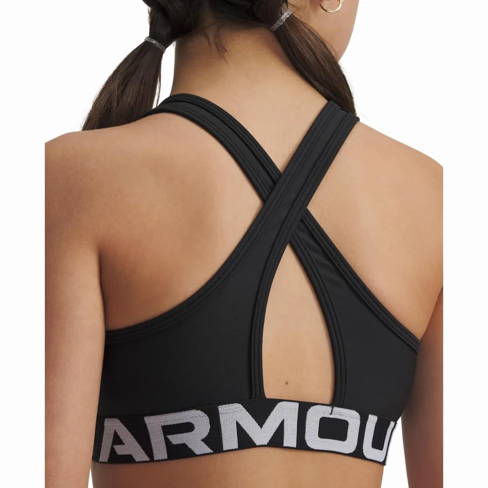 Under Armour Crossback Mid-Impact Sports Bra Sujetador Deportivo Niñas