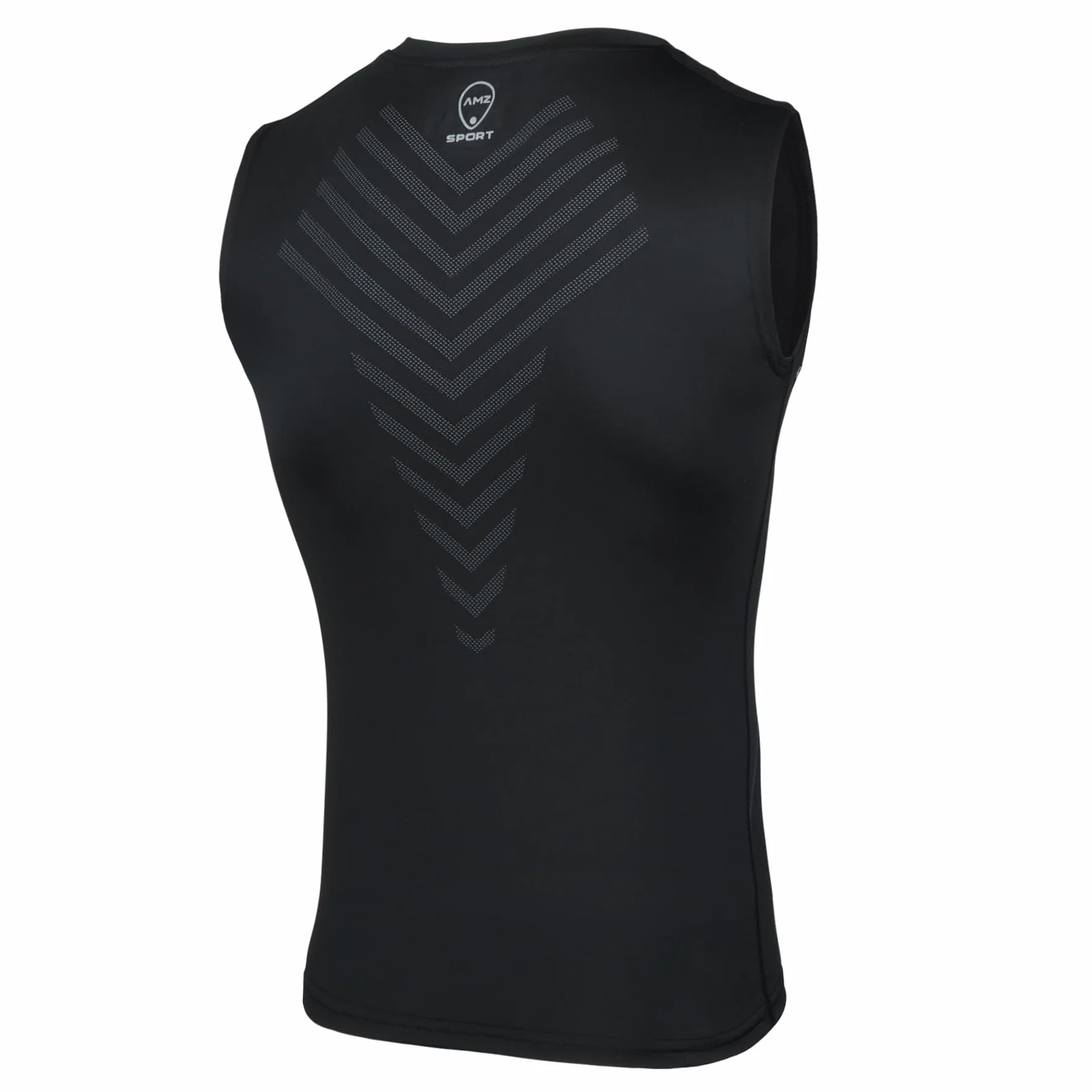 AMZSPORT Camiseta de compresión sin Mangas para Hombre Deportes Secado Rápido Baselayer