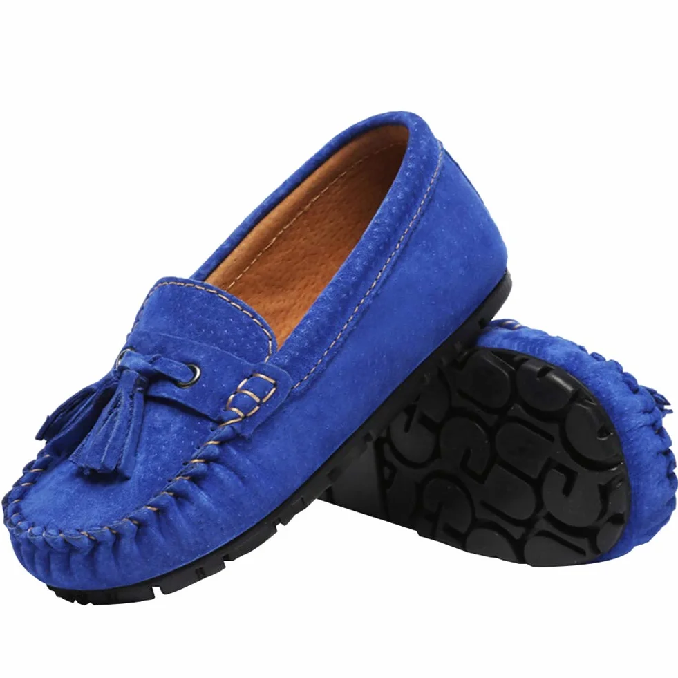 Mocasines Chicos Niño Plano Borla Cómodos Slip-on Zapatos para Niños Pequeños