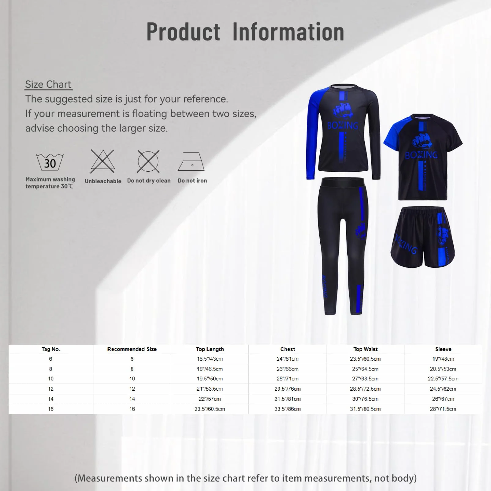 Conjunto de Boxeo para Niño y Adolescente Muay Thai MMA Kickboxing Grappling Artes Marciales Camisa Pantalones