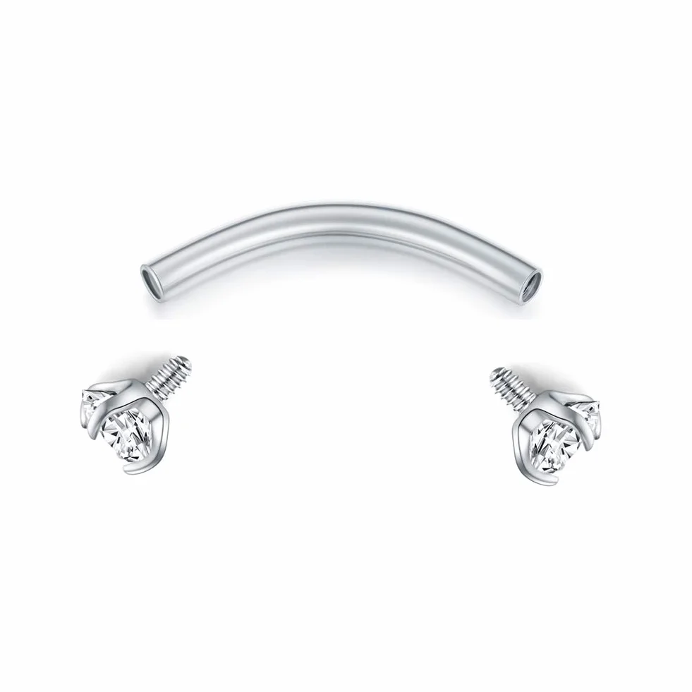 Piercing Curvados Acero Inoxidable 16G Labio Ceja Anillo Labret Septum Helix Rook Cartilago Oreja 6mm 8mm 10mm