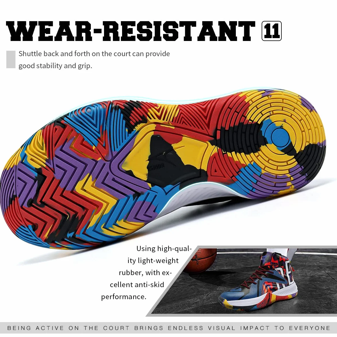 Zapatillas de baloncesto para niños niñas cómodas camuflaje 34 EU