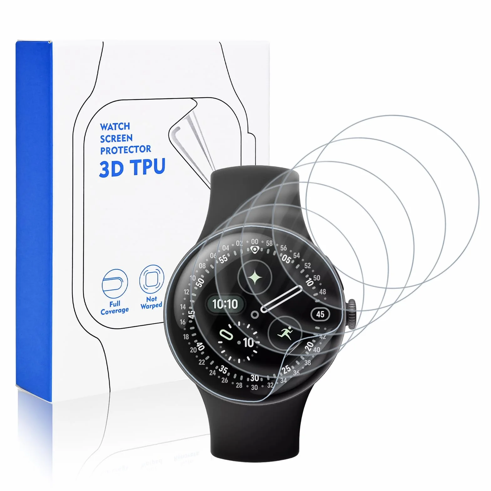 Protector de pantalla Google Pixel Watch 4 41 mm TPU Ultra HD Anti arañazos
