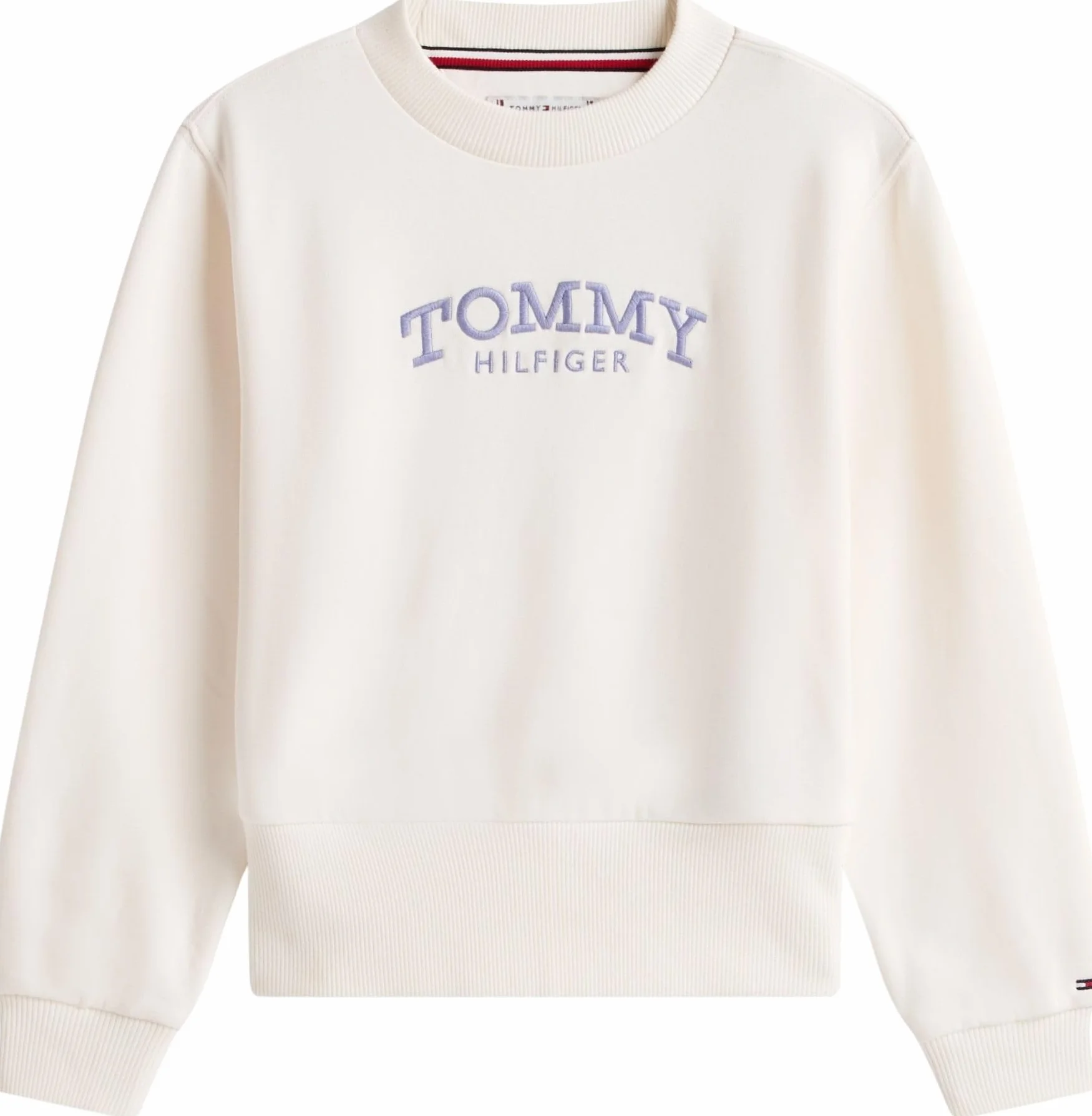 Tommy Hilfiger Sudadera sin Botones Niñas High Rib Hem Crew Neck Pack de 1