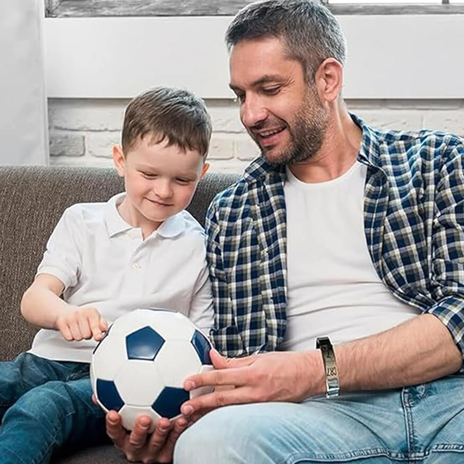 Juego de Cadena con Collar y Pulsera de Fútbol para Niños - Camiseta de Fútbol