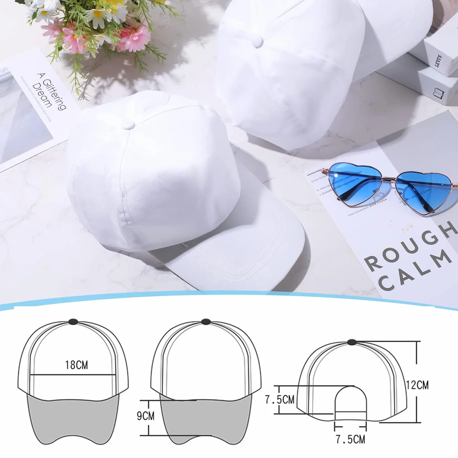 Gorras infantiles para pintar, gorra de graffiti, gorra de béisbol DIY con pegatinas, 10 piezas