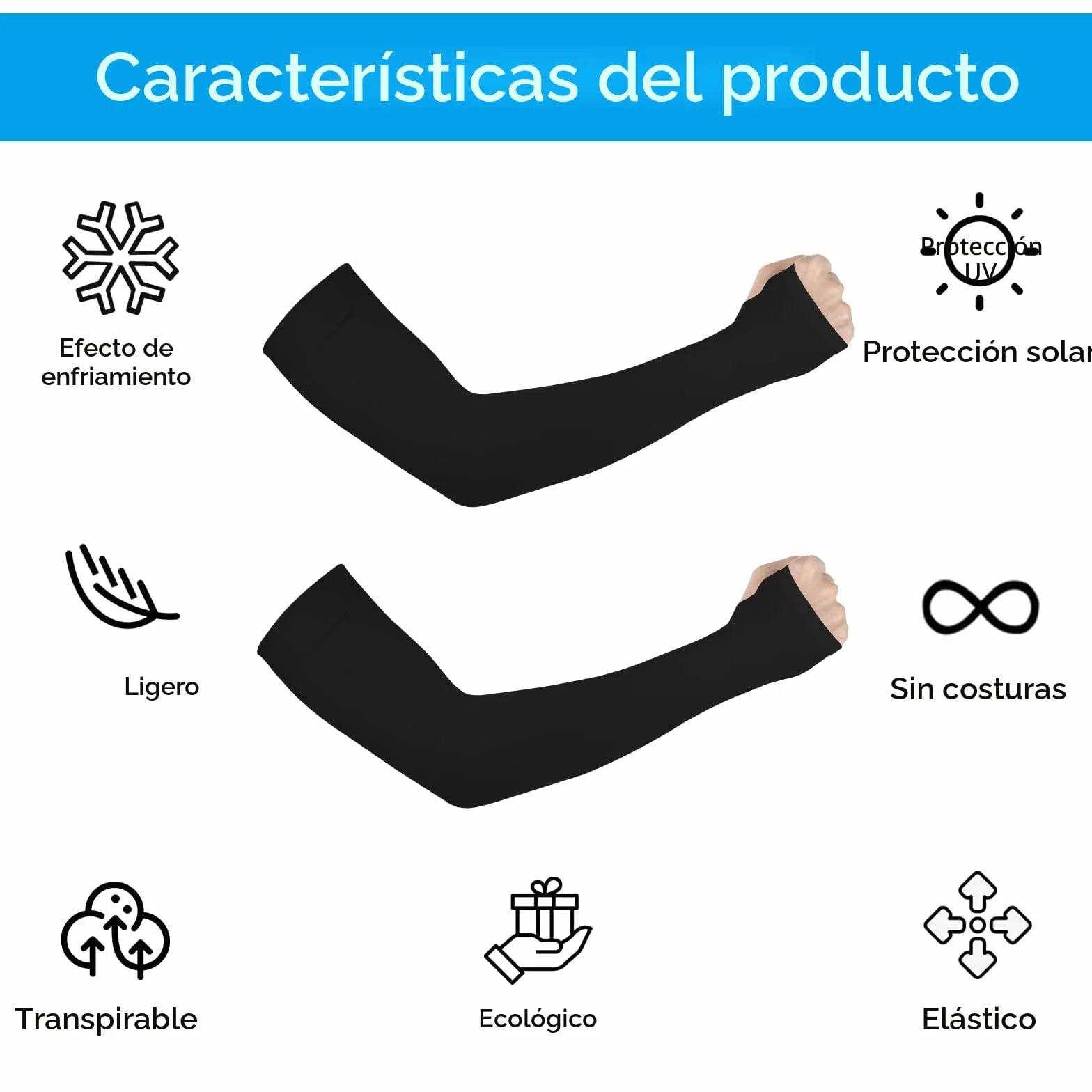 Ouligay 4 pares mangas de compresión protección solar UPF 50 calentadores de brazo golf