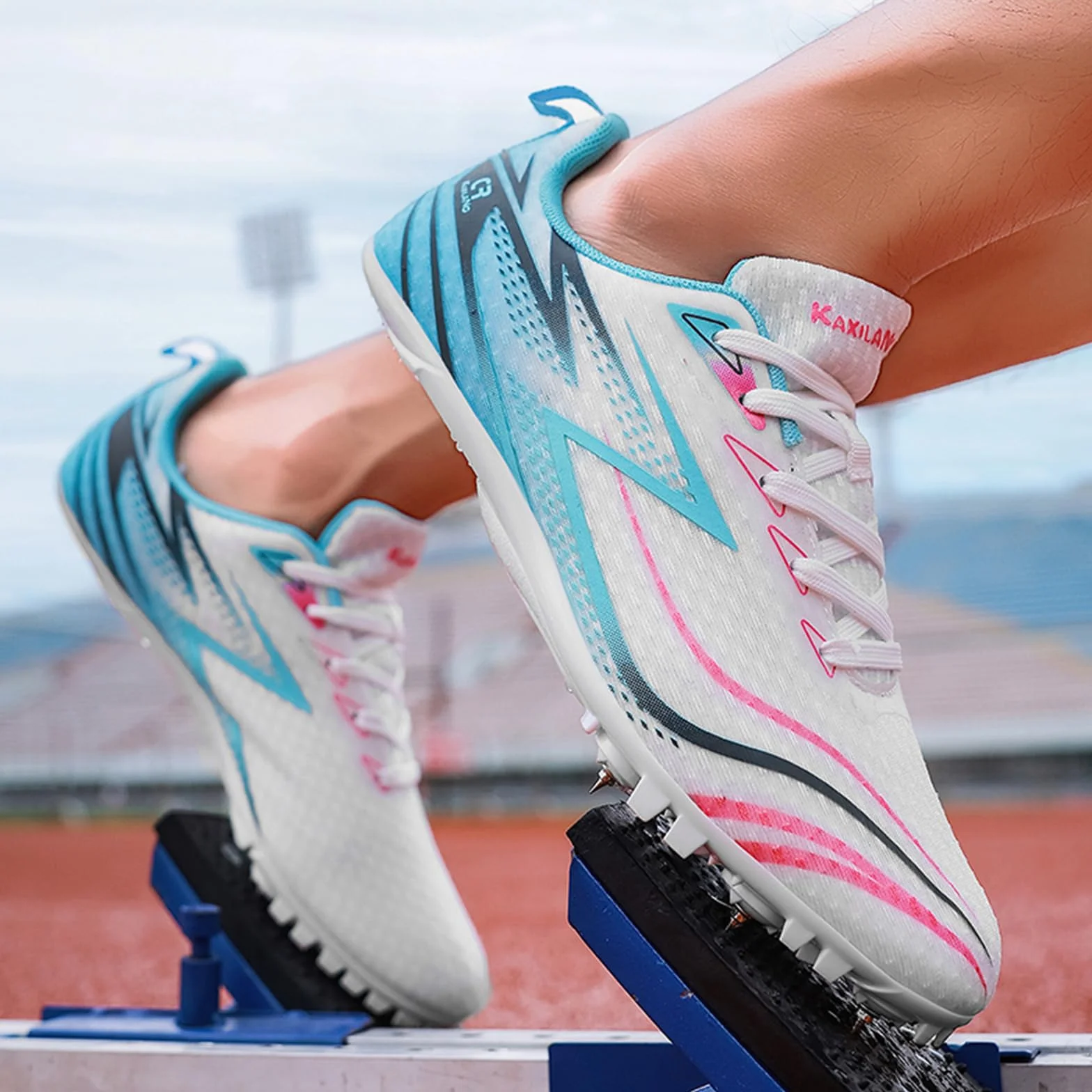 Zapatillas de Atletismo con 8 Clavos para Correr Saltar Competir