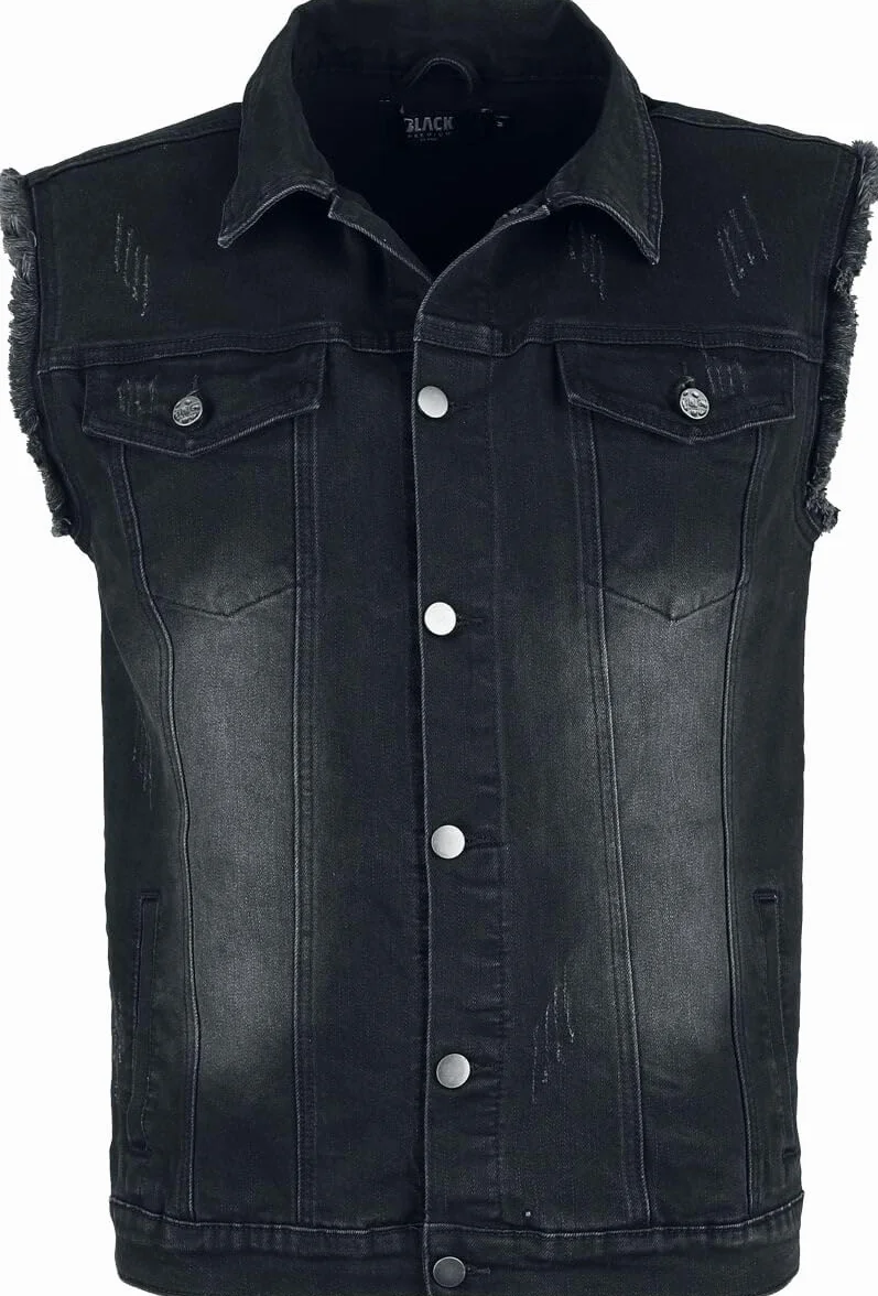 Chaleco vaquero gris Black Premium by EMP Hombre