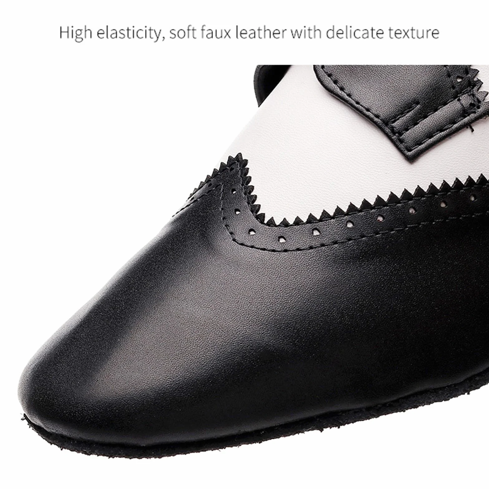 Buty do tańca dla mężczyzn Skórzane podeszwy Niski obcas Oxford