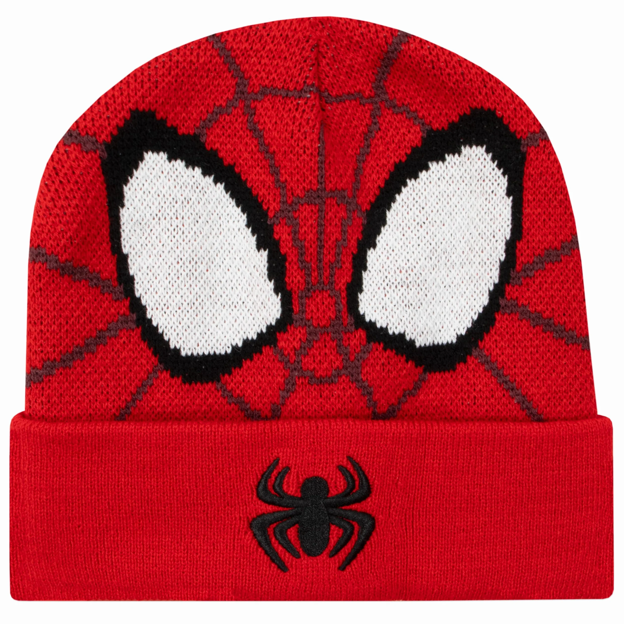 Marvel Spiderman Set Guantes y Gorra para Niños Invierno Rojo Talla Única