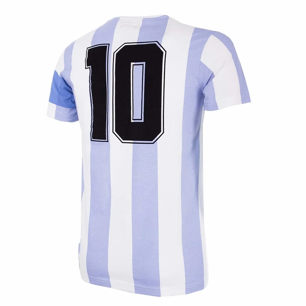 Copa Football Argentina Capitano Camiseta Hombre Blanco XS