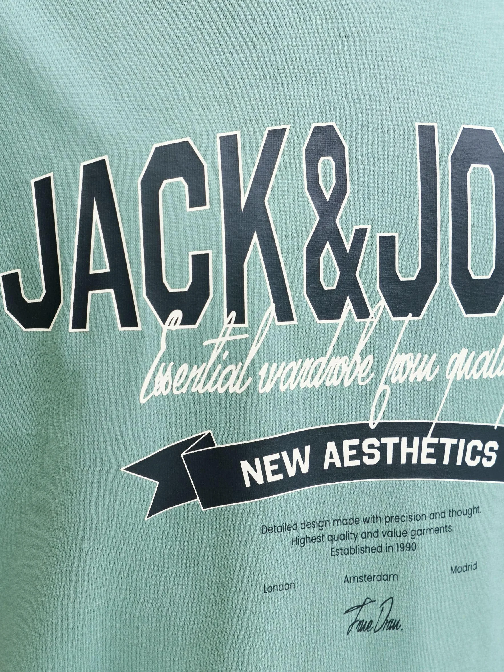 JACK & JONES Jjelogo tee SS O-Neck 2 Col Ss26 Sn Hombre (Pack de 1)
