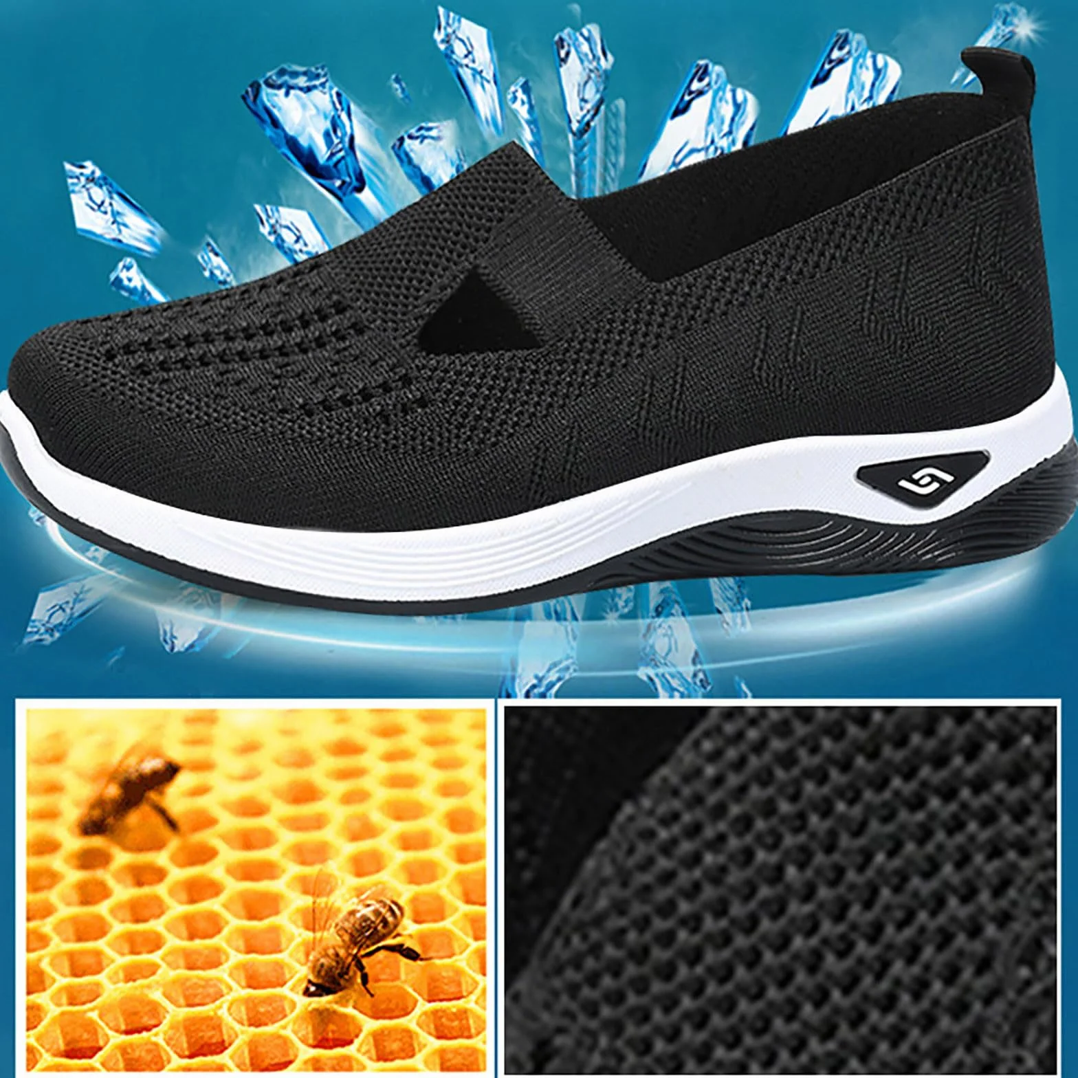 Zapatos Ortopédicos para Mujer con Malla Antideslizantes Cómodos Plataforma Ligeras para Caminar