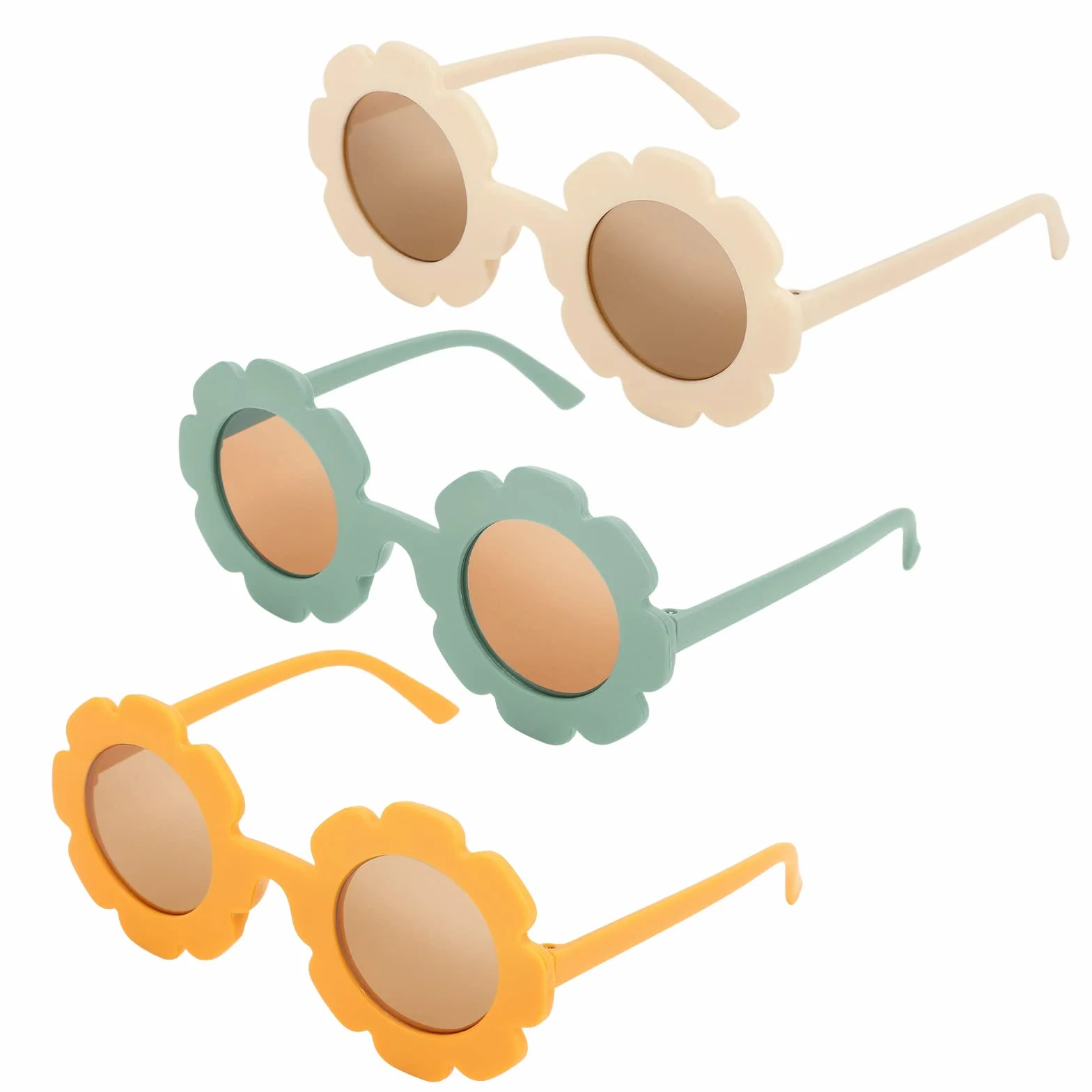 DRESHOW Kids Gafas de Sol Redondas para Niñas Niños