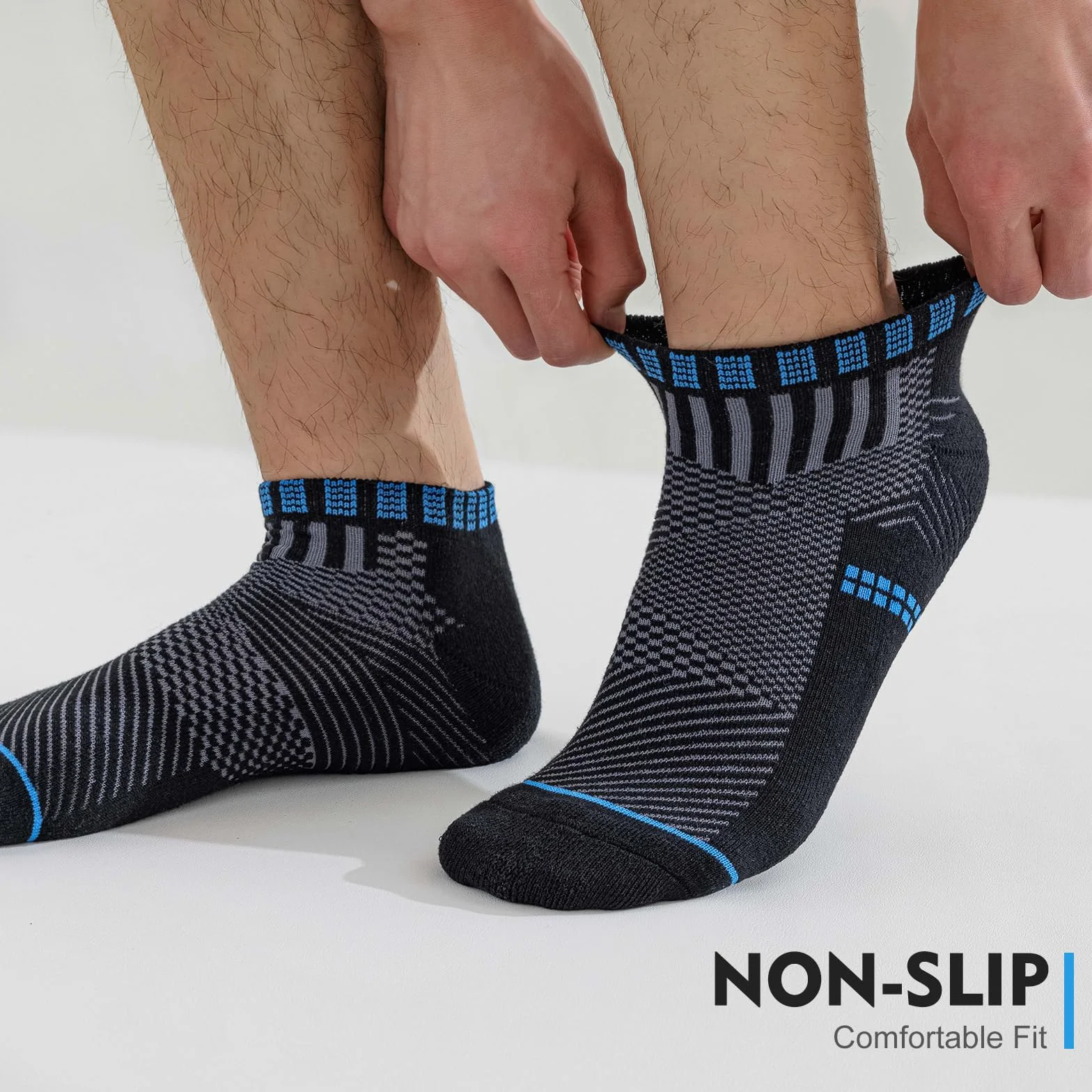 Calcetines Tobilleros 6 Pares Transpirables Cortos Deporte Antiampollas Running Algodon Hombre Mujer