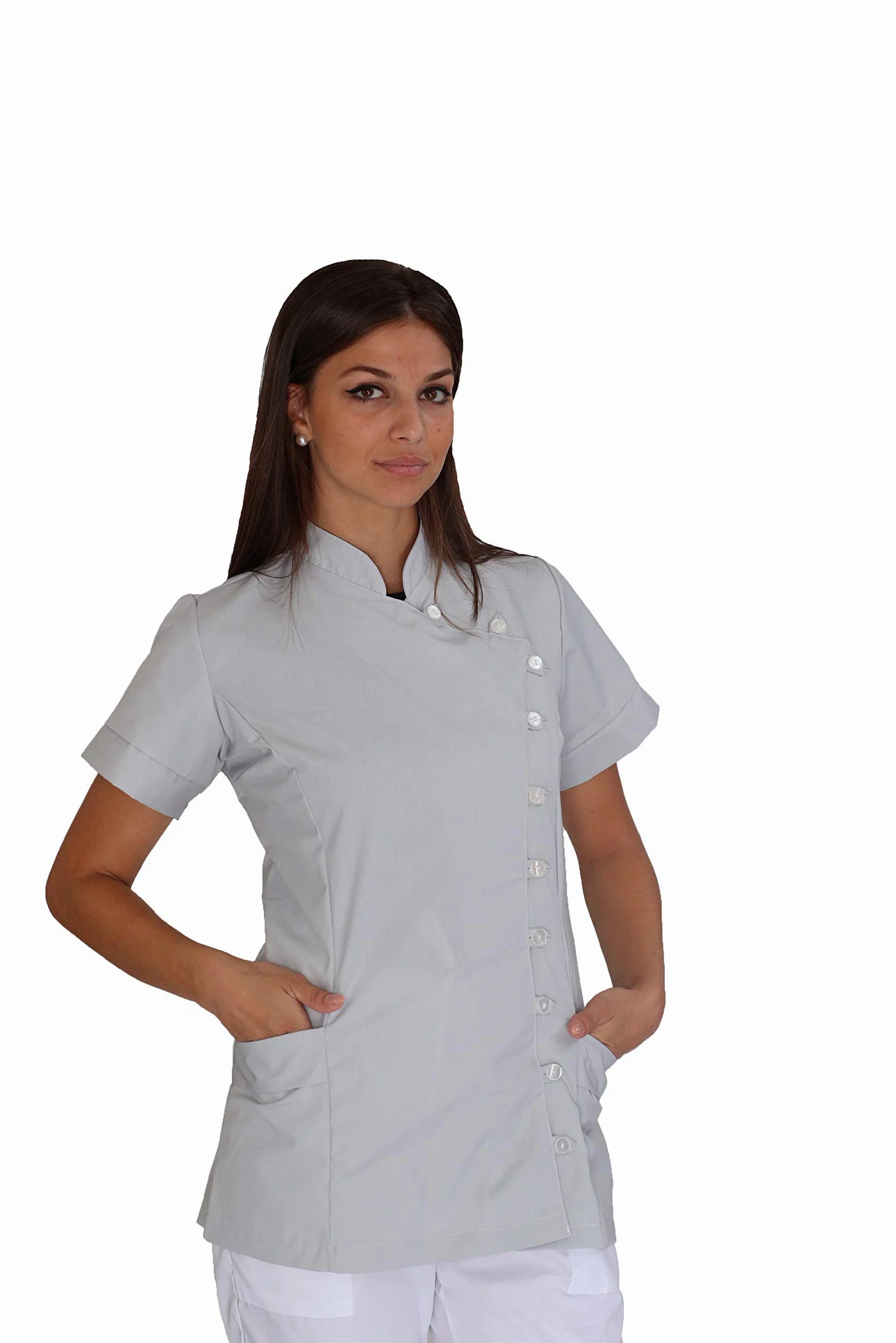Bordado gratis - Ropa de trabajo - Hombre y Mujer - para Peluquería, Esteticista, Ama de casa, Enfermeras, Bar, Restaurante, Dentista - Varios artículos - Made in Italy