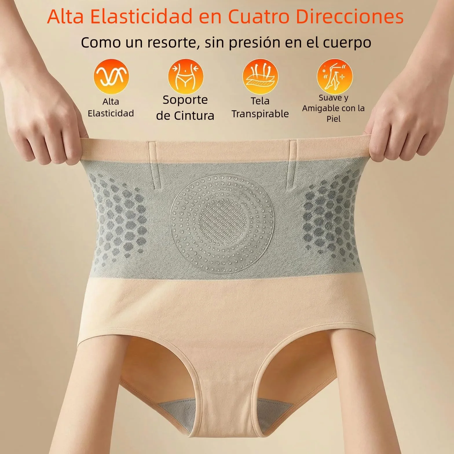 Pauraju Pantalones Cortos Termogénicos Reductores 4 en 1 para Esculpir Control de Barriga Cintura Alta