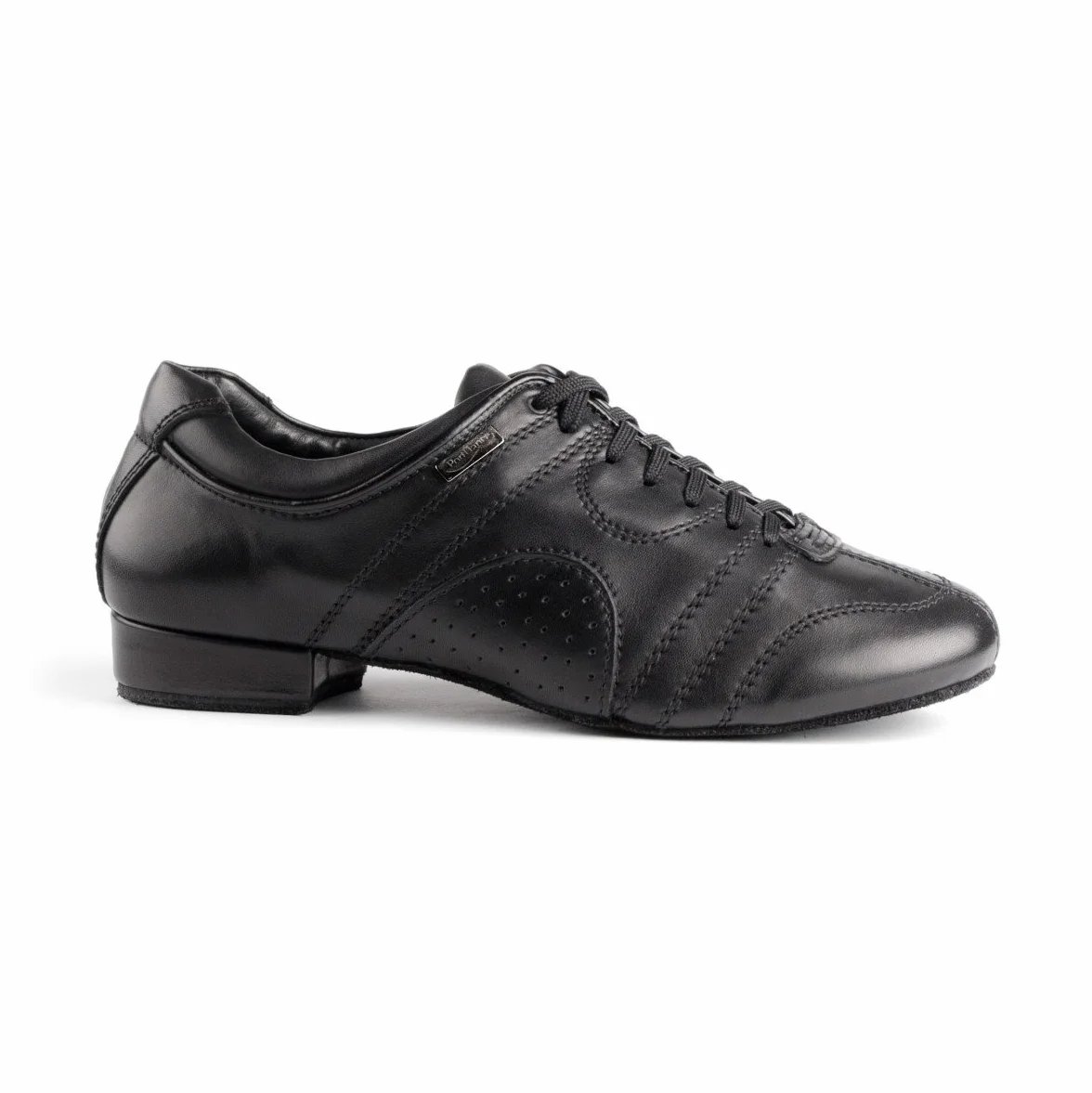 PortDance Zapatos de Baile Hombre Cuero Negro Ante