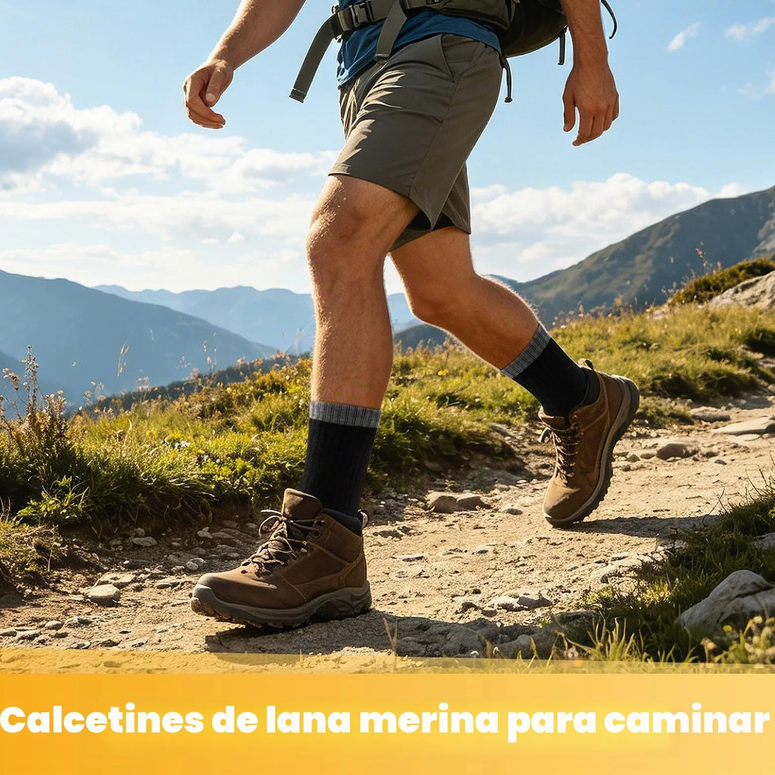 Calcetines Trekking Lana Merino Antiampollas Acolchado Transpirables 3 Pares