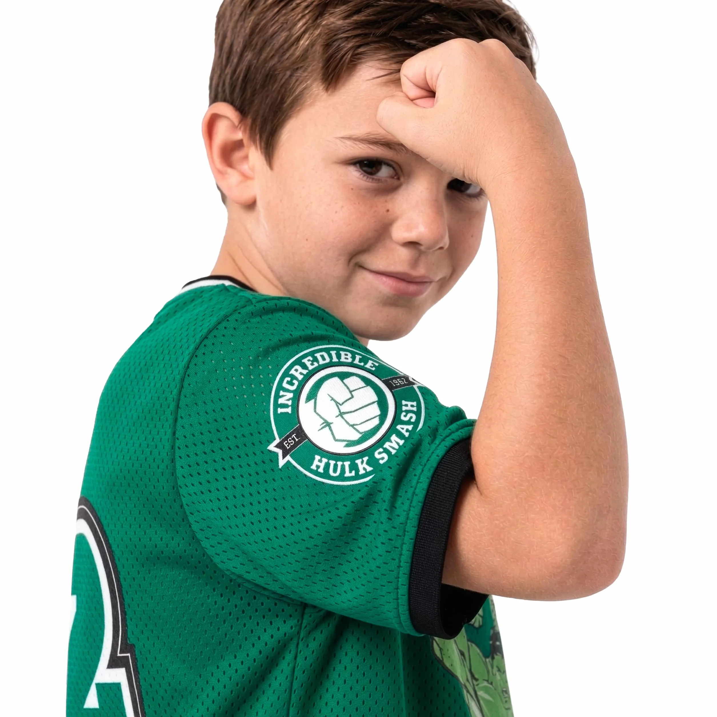 Marvel The Incredible Hulk Camiseta de Fútbol Infantil para Niño