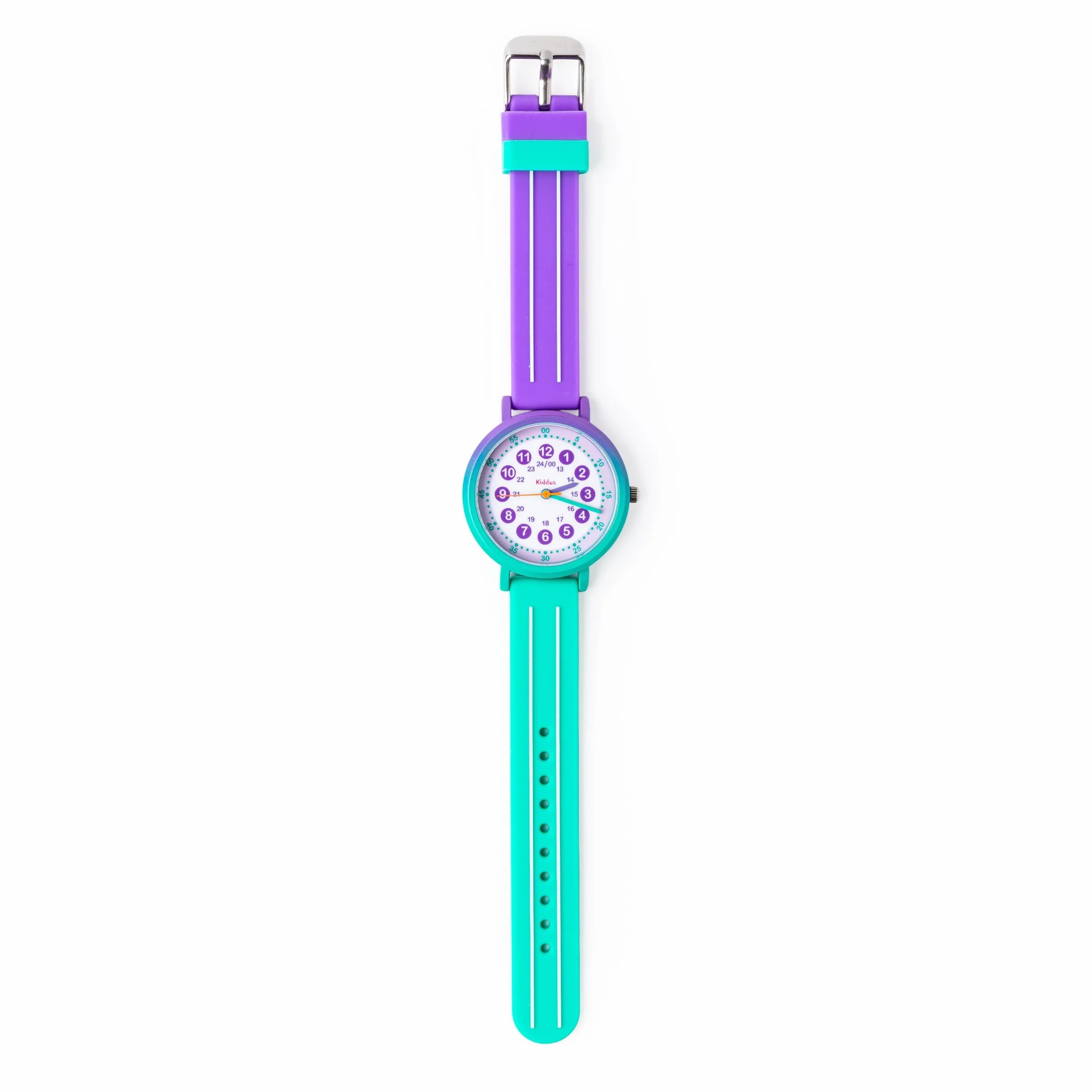 Kiddus Reloj de Aprendizaje para Niña, 5ATM Resistencia al Agua, Analógico Mecanismo Japonés
