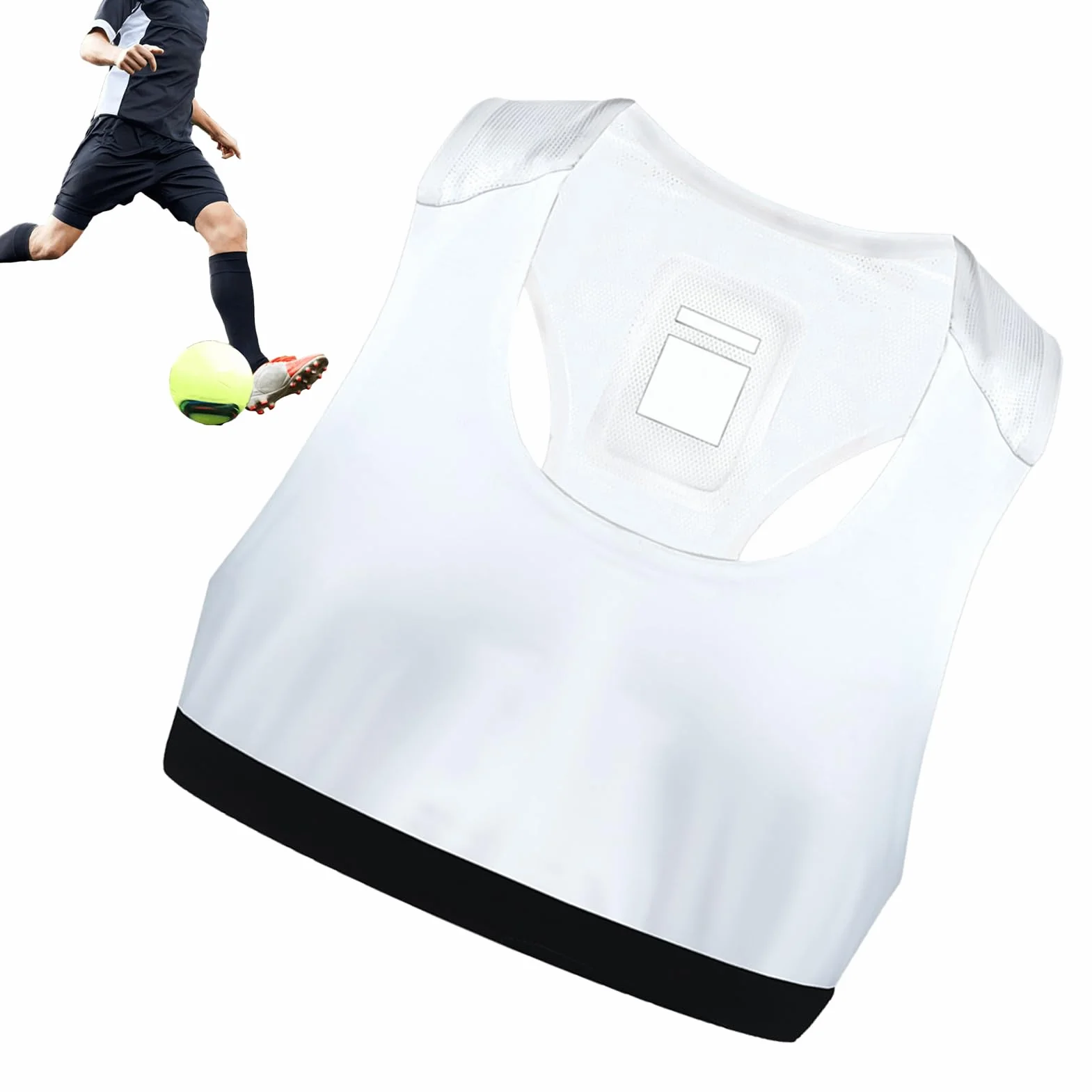 Chalecos Localizador GPS Fútbol para Hombres Transpirable Accesorio Deportivo